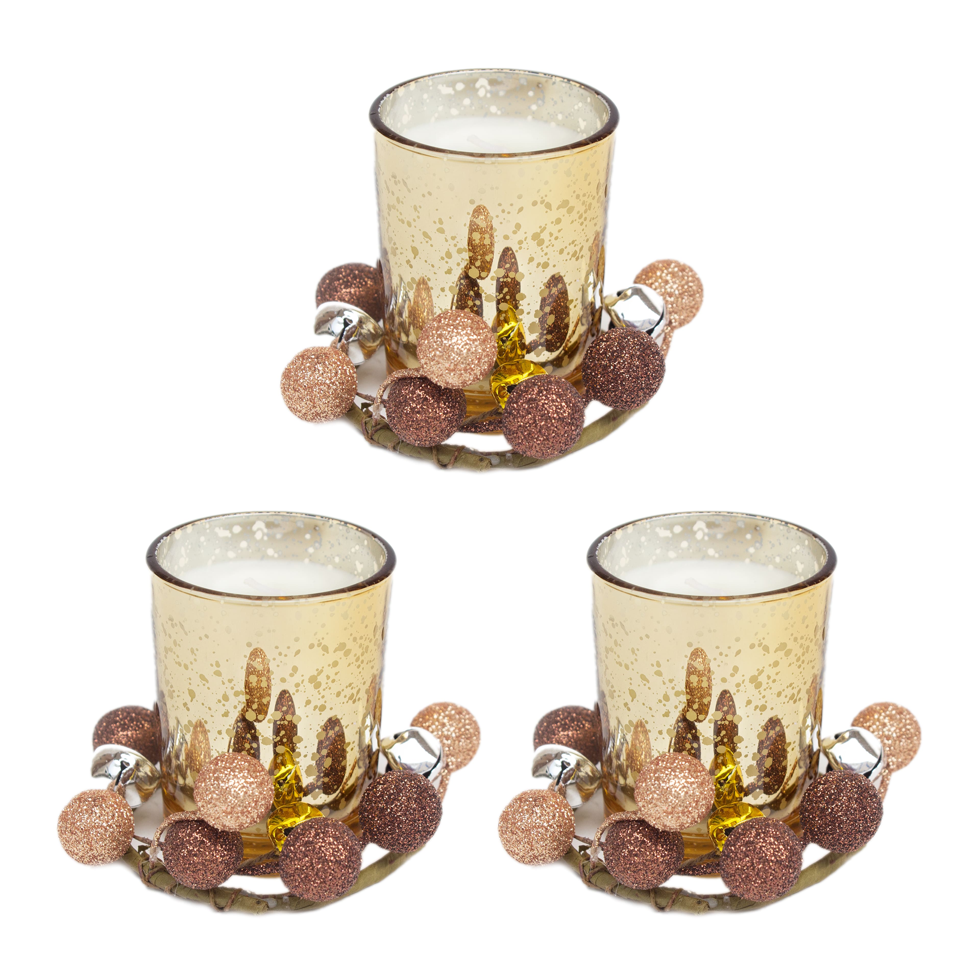 5oz. Scented Votive Candles with Decorative Champagne Berry Candle Rings, 3ct. by Ashland&#xAE;