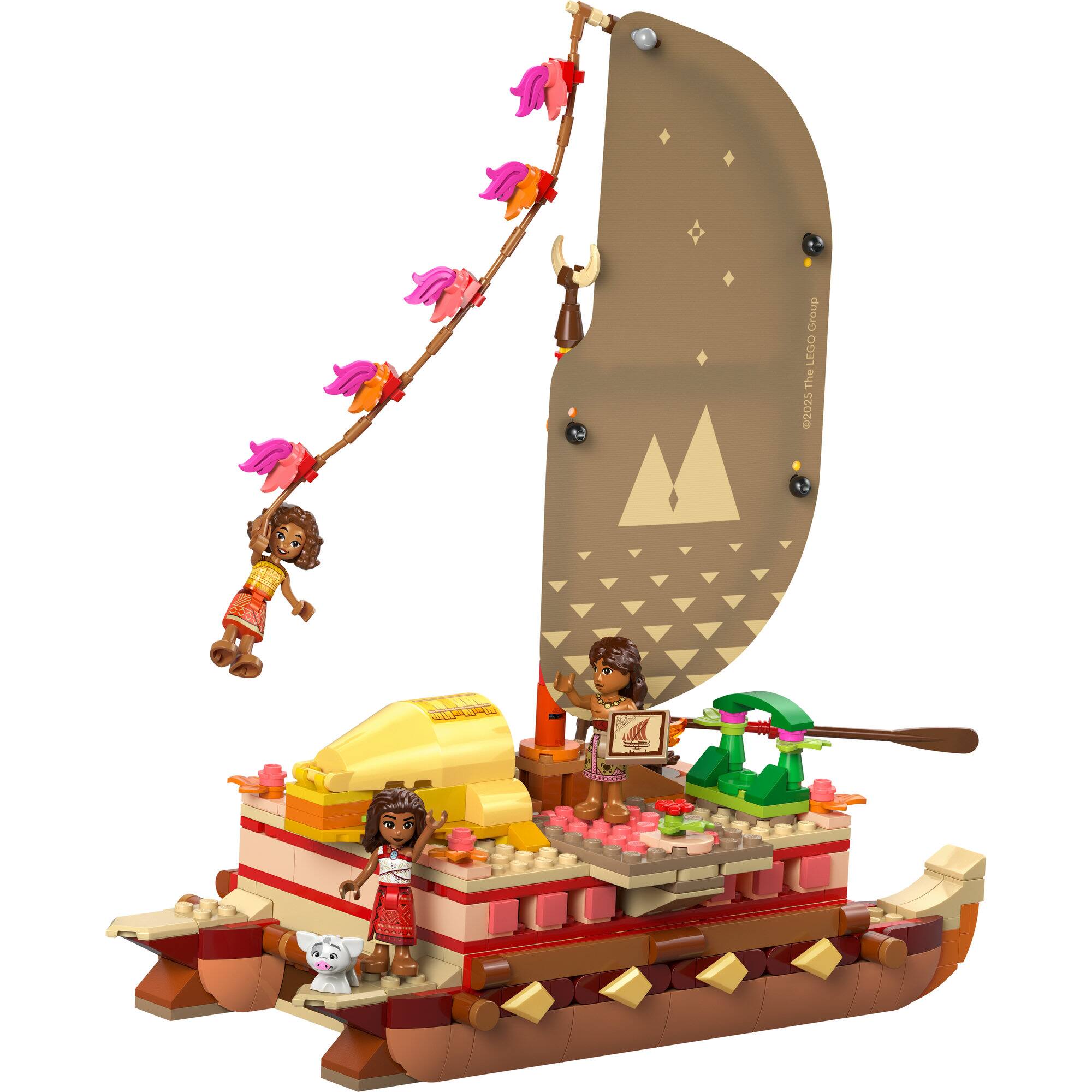 LEGO® Disney Moana’s Adventure Canoe Fantasy Toy Model Kit 43270