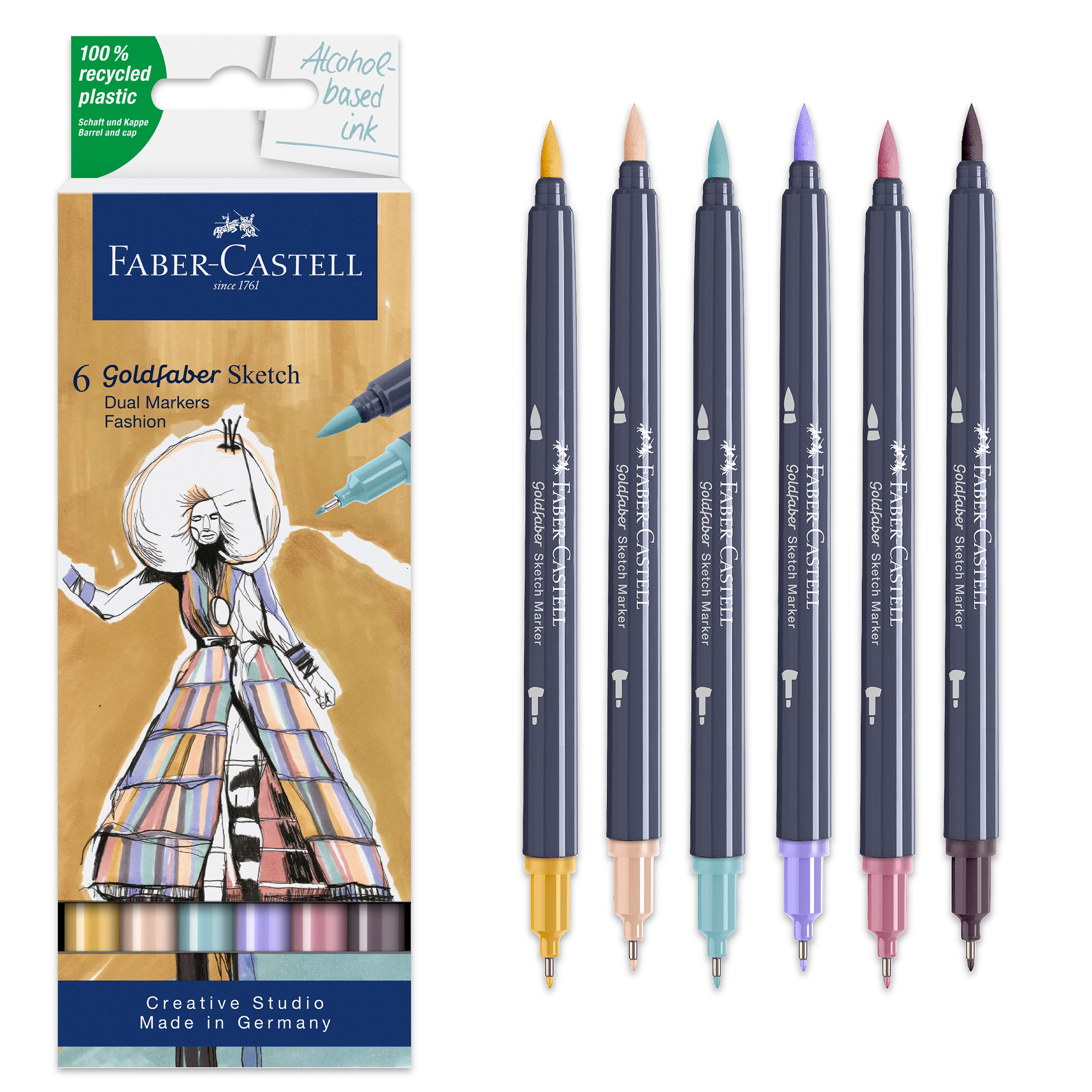 Faber-Castell® Goldfaber Sketch Fashion Dual Tip Alcohol Markers | Michaels