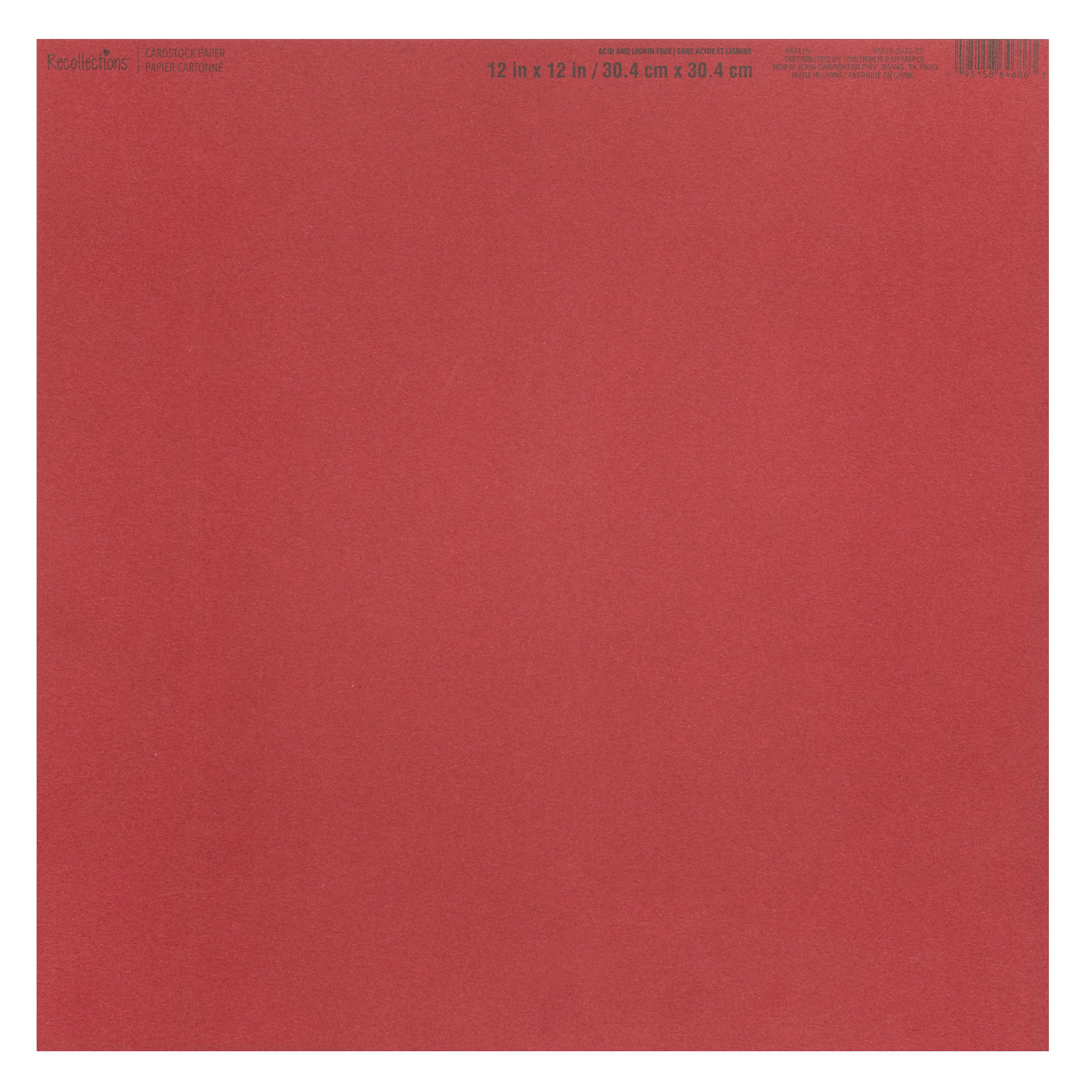60 Pack: Smooth Solid Cardstock Paper by Recollections™, 12" x 12"