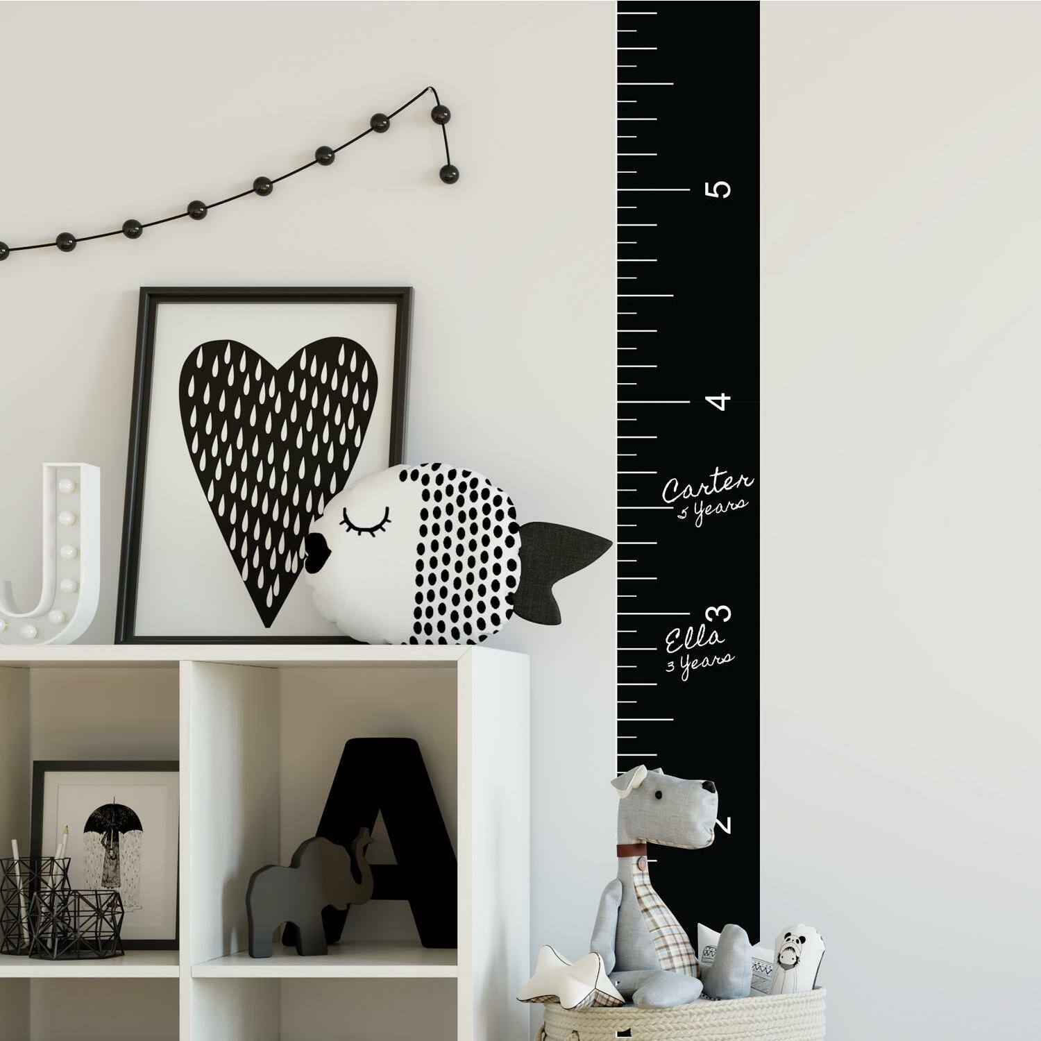 RoomMates Growth Chart Chalk Ruler Peel &#x26; Stick Giant Decal