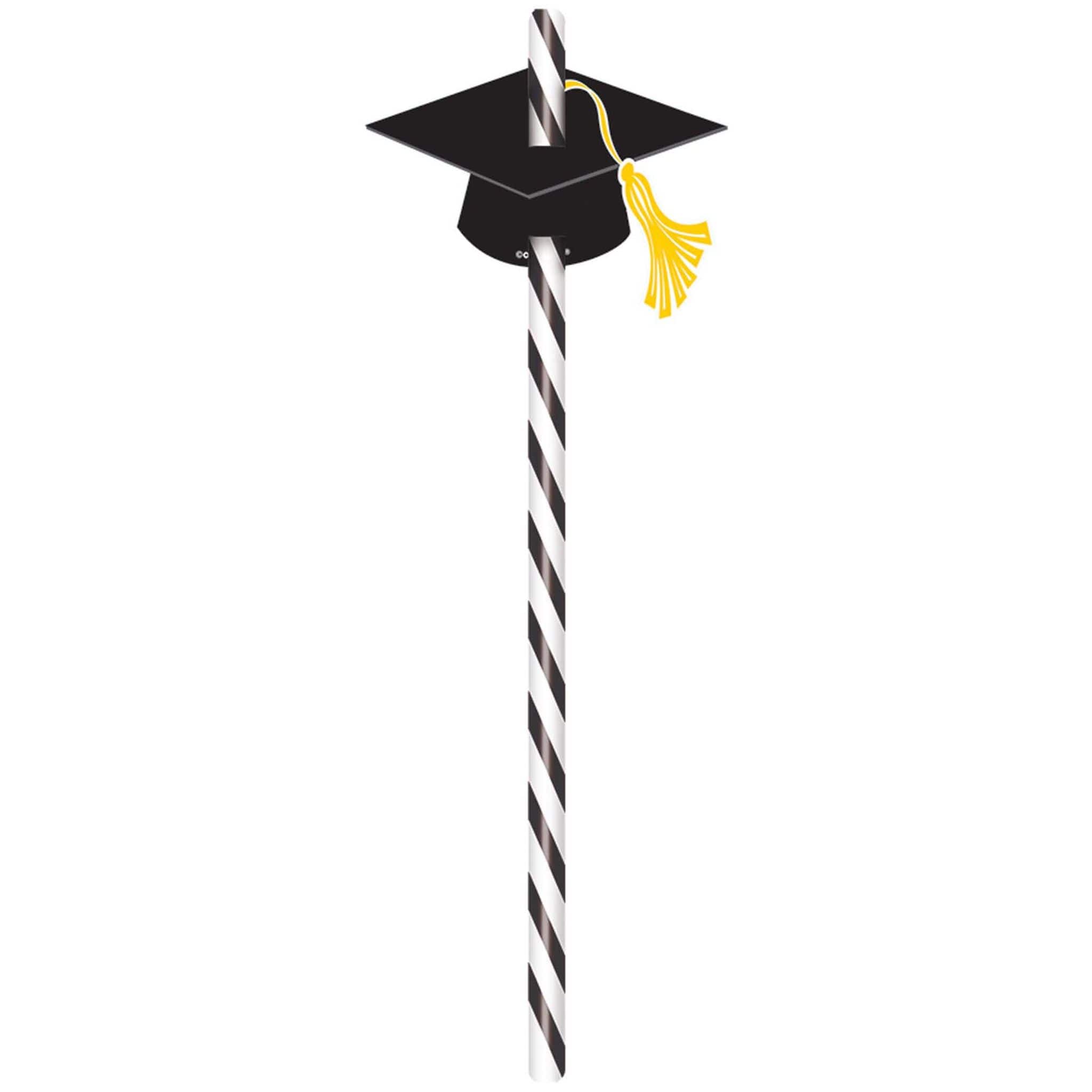 Graduation Straws With Caps