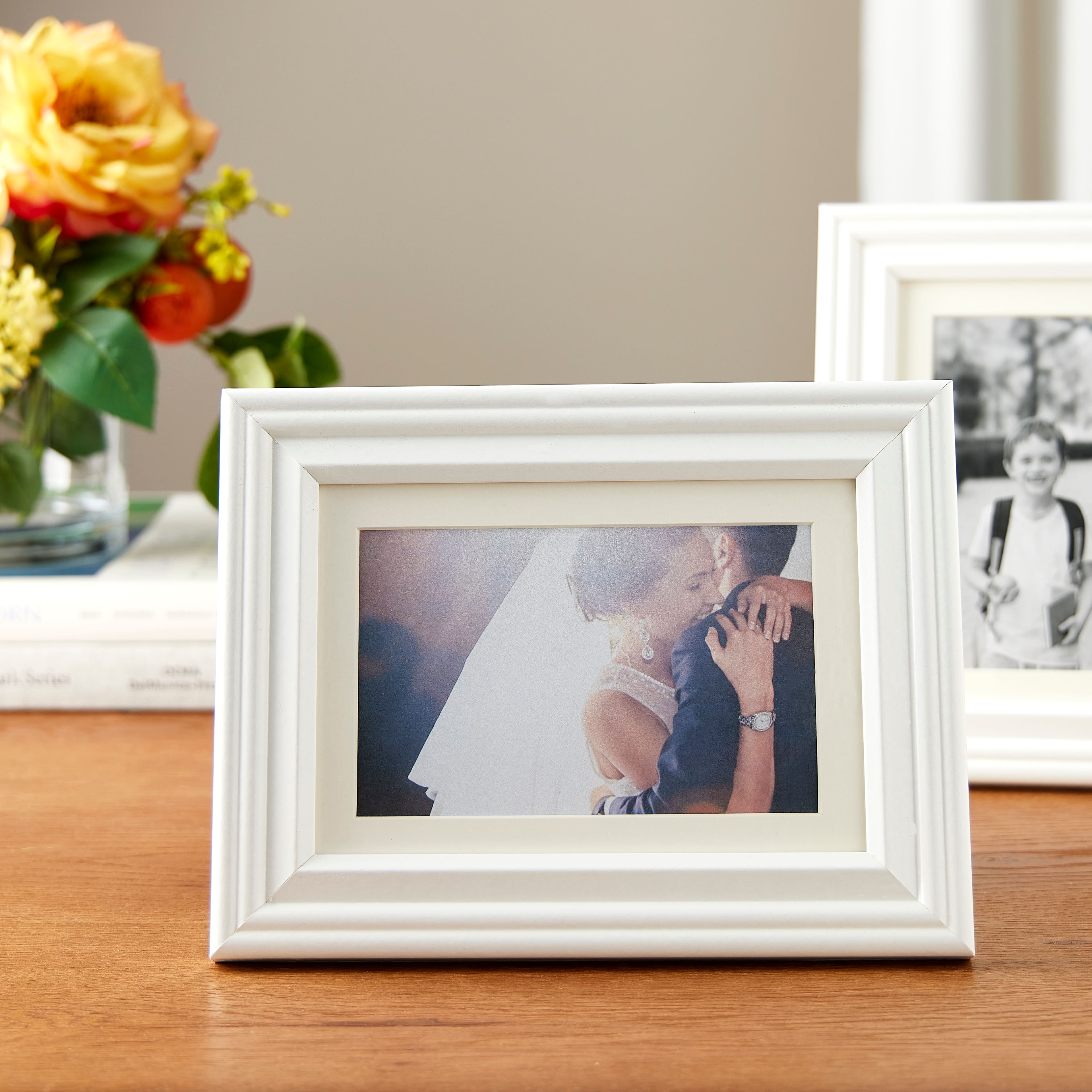 8 Packs: 5 ct. (40 total) White 4&#x22; x 6&#x22; Frame with Mat, Lifestyles by Studio Decor&#xAE;