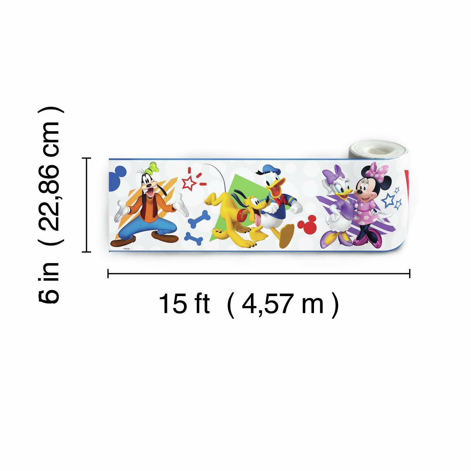 RoomMates Disney&#xAE; Mickey &#x26; Friends Peel &#x26; Stick Border