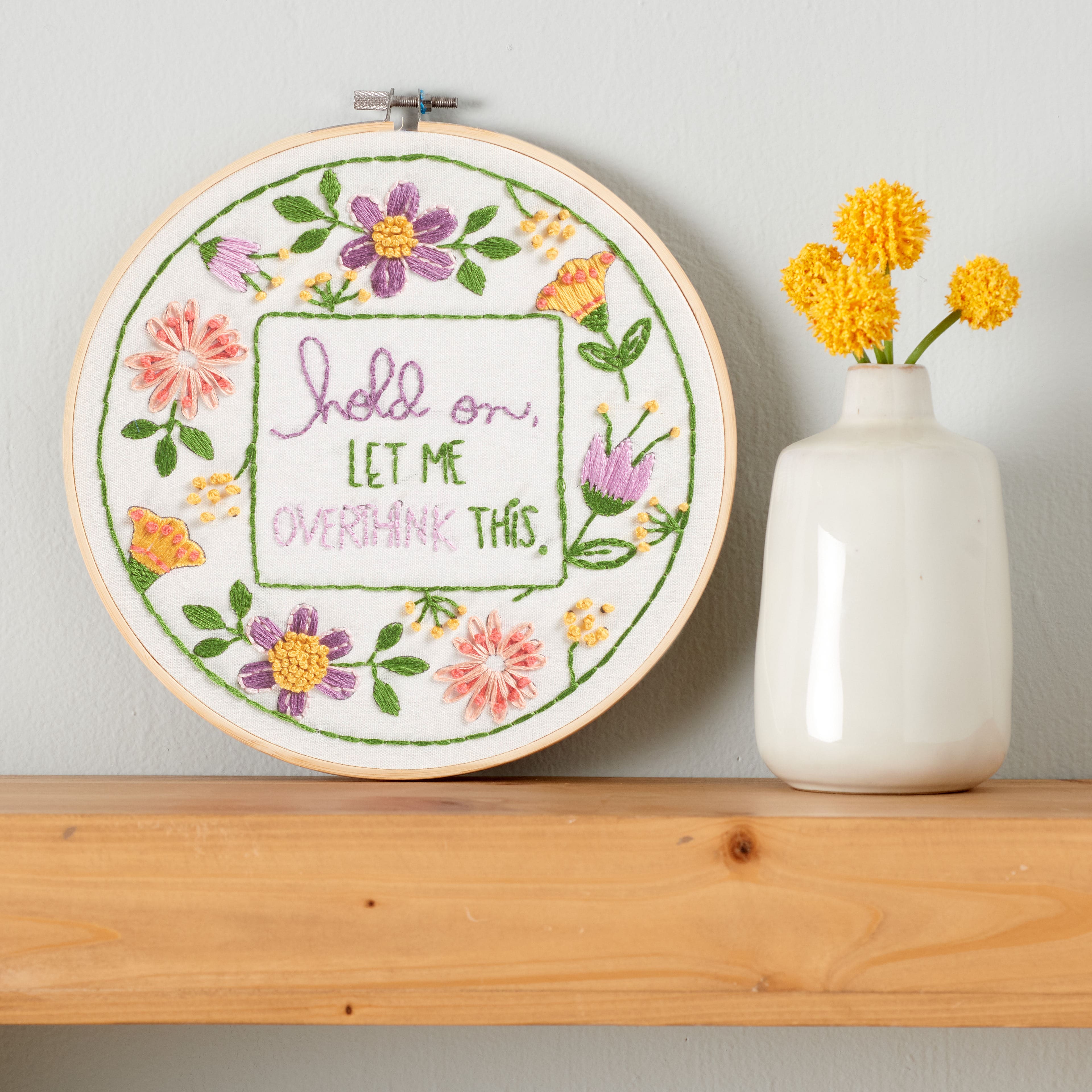 8" Overthink Embroidery Kit by Loops & Threads®