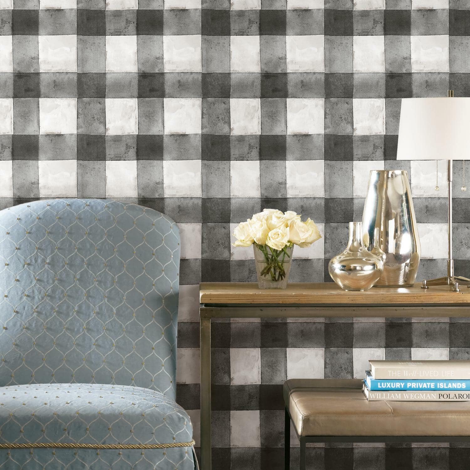 RoomMates Buffalo Plaid Peel & Stick Wallpaper