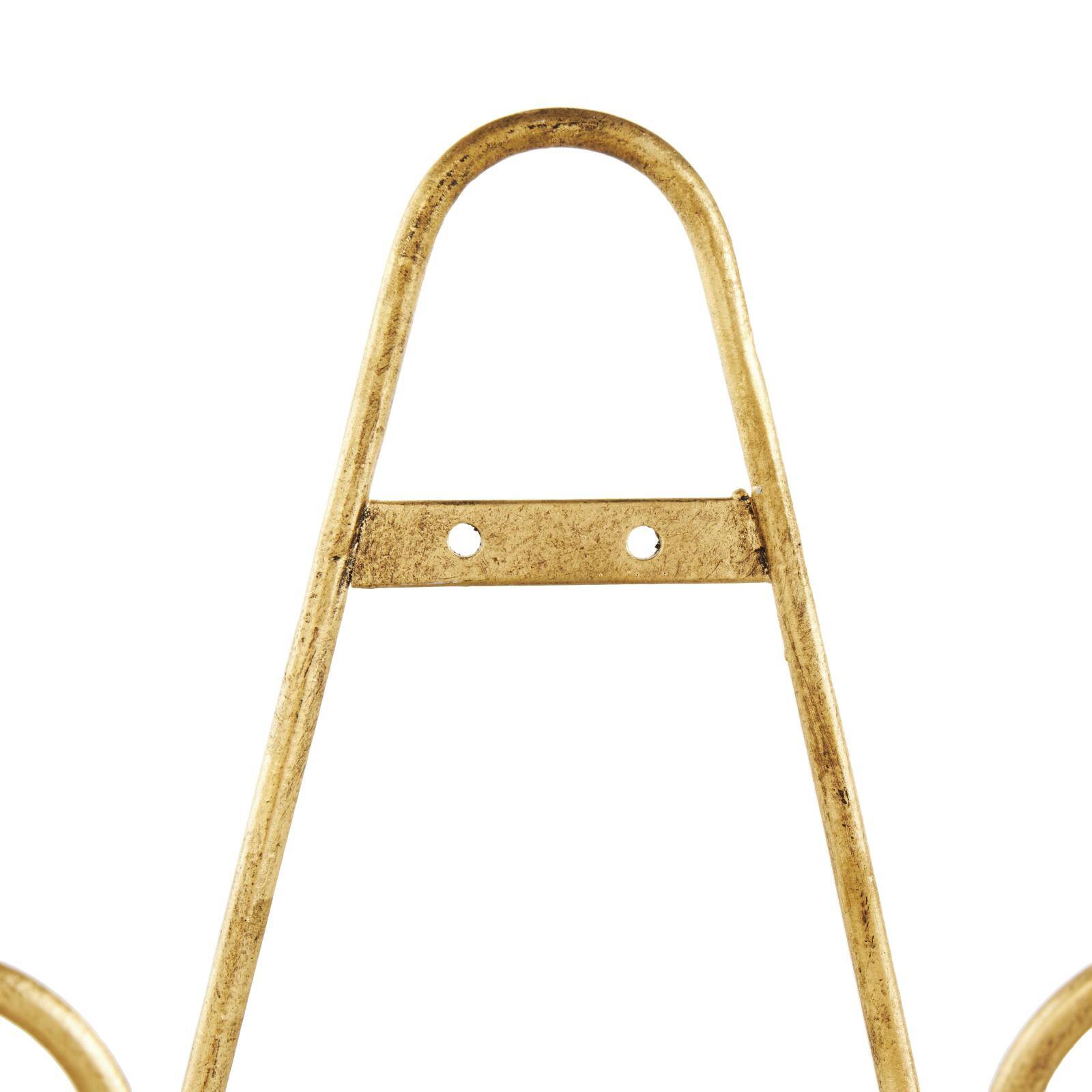 Gold Metal Scroll Hanging Wall Rack Display Easel Set