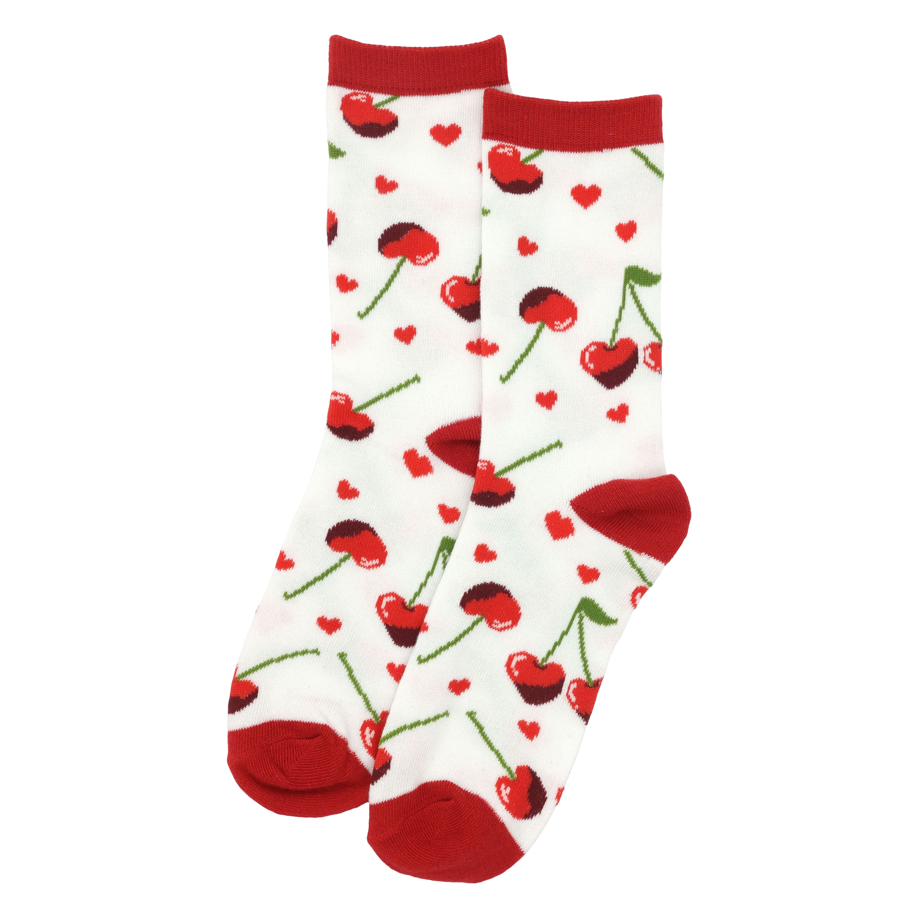 Red Cherry Adult Crew Socks by Celebrate It™