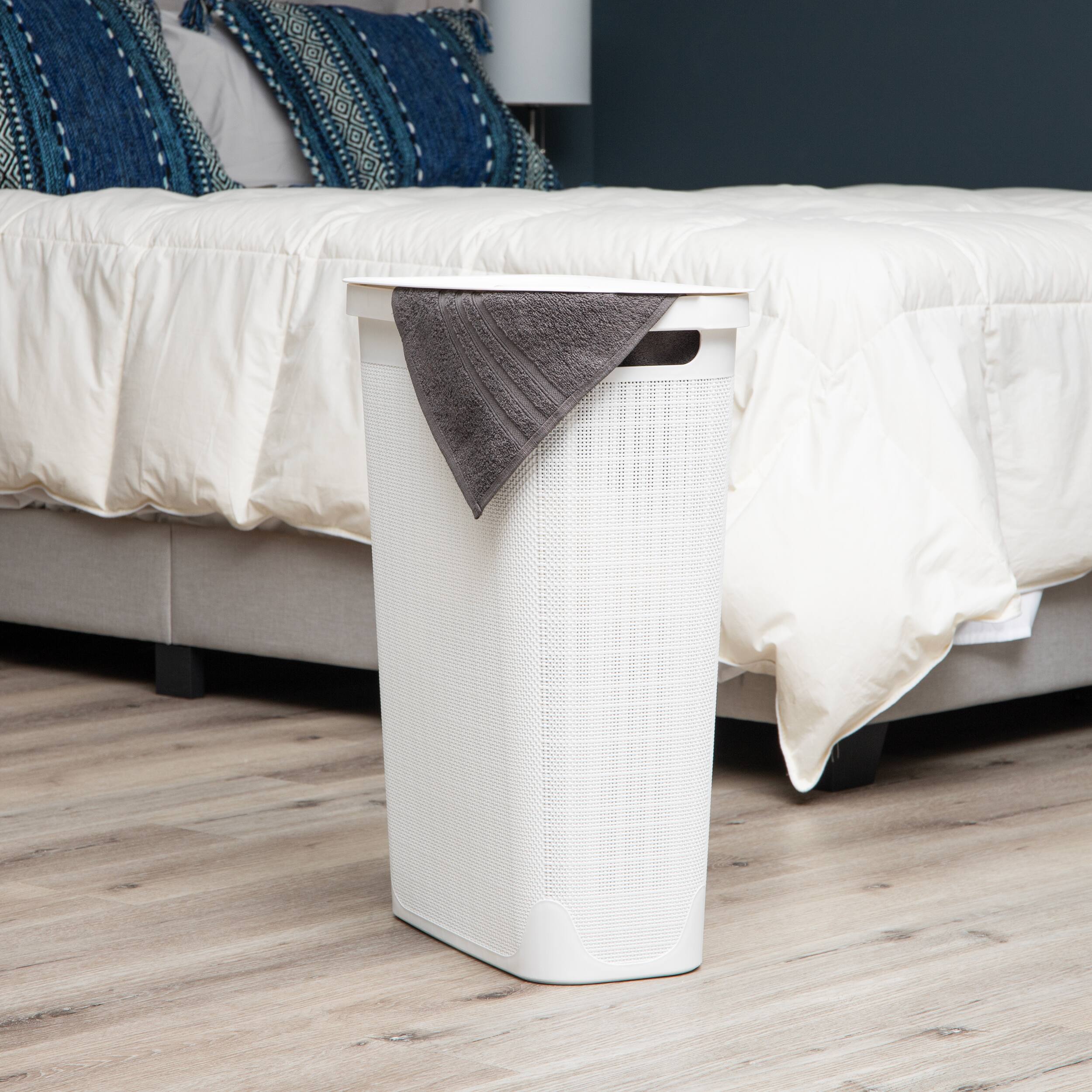 Mind Reader 23.5" Plastic Slim Laundry Hamper