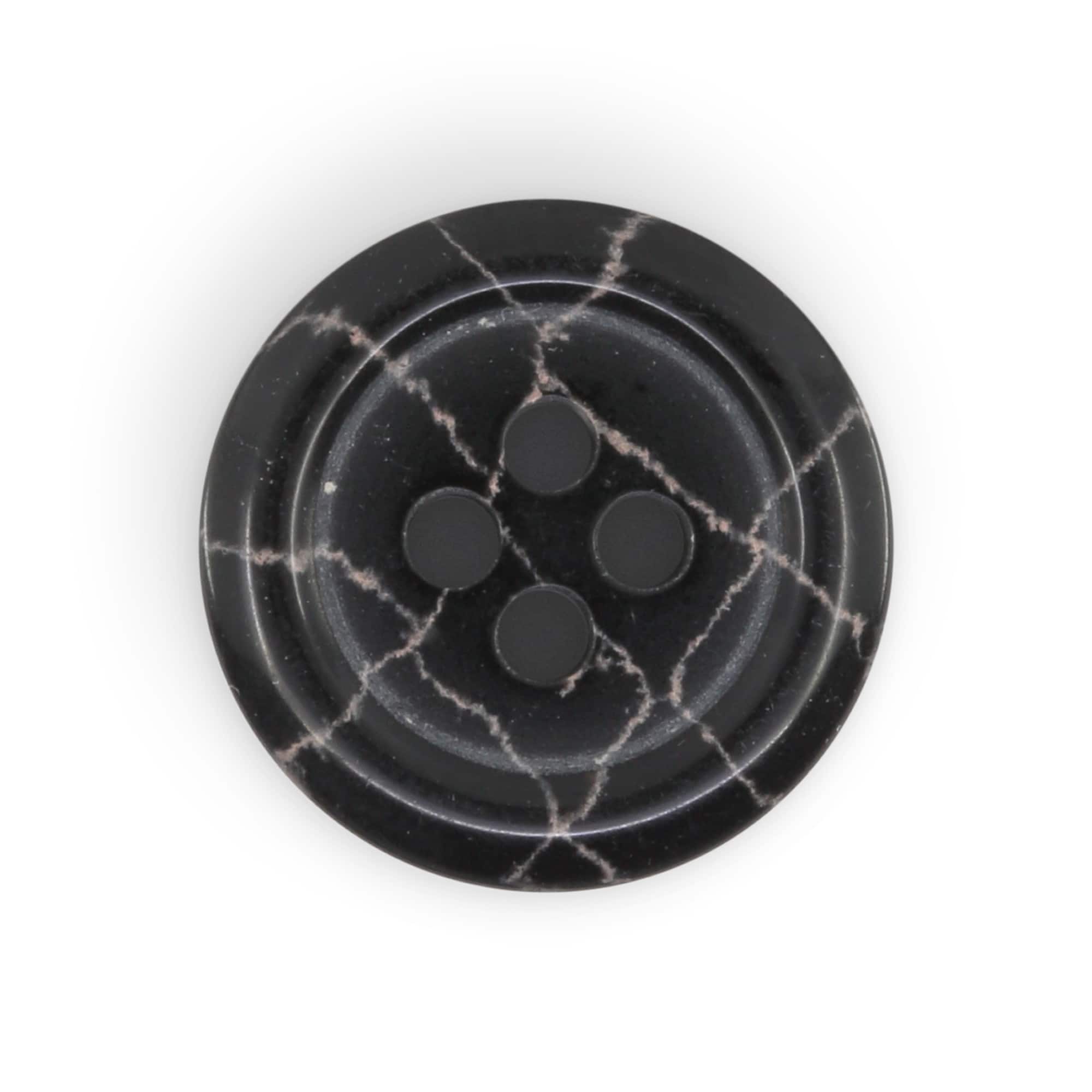 Dritz&#xAE; 18mm Black Recycled Polyester Round Button, 9ct.