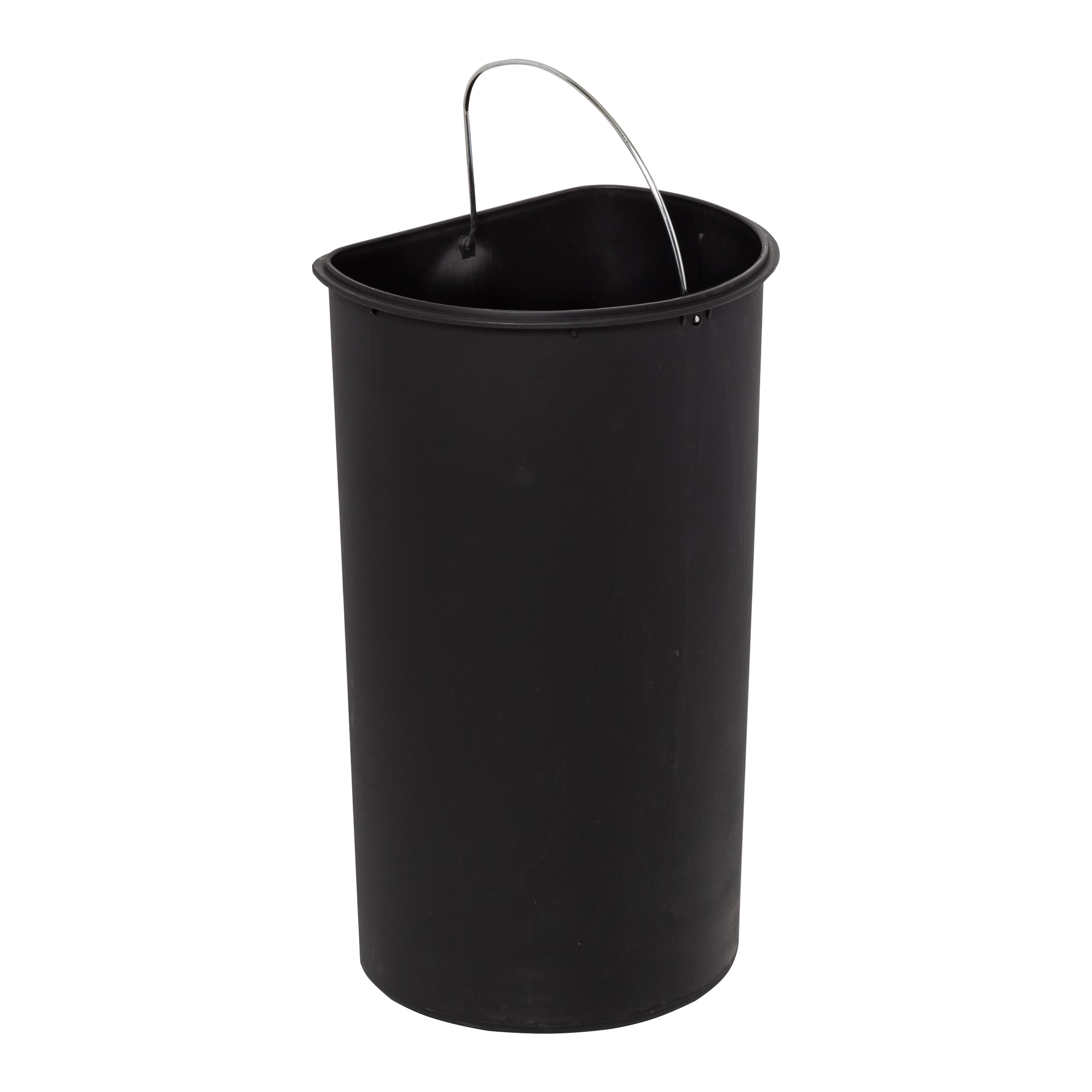 30L Semi-Round Stainless Steel Step Trash Can With Lid