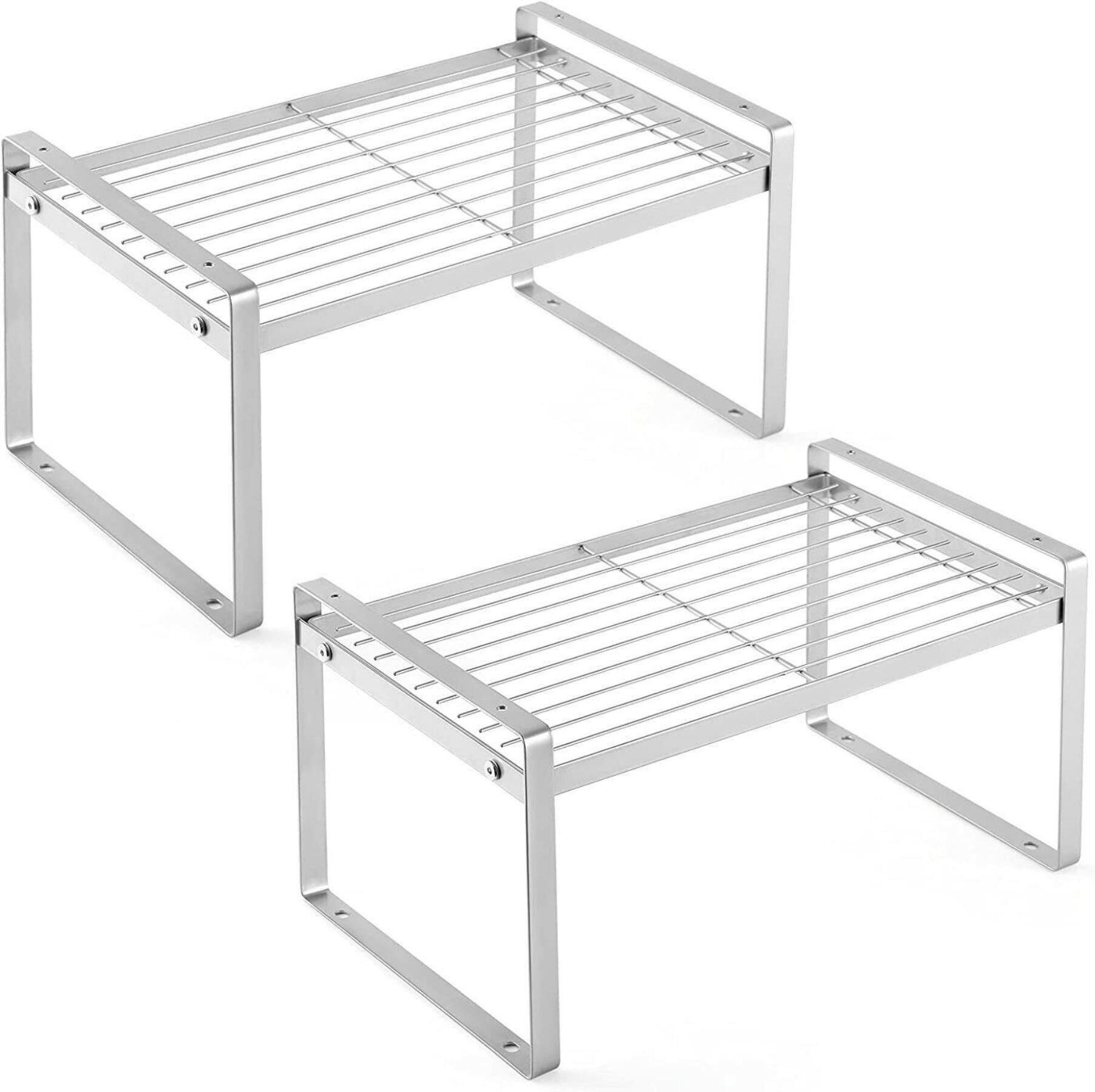 NEX™ Silver Kitchen Cabinet Shelf Organizer, 2ct.