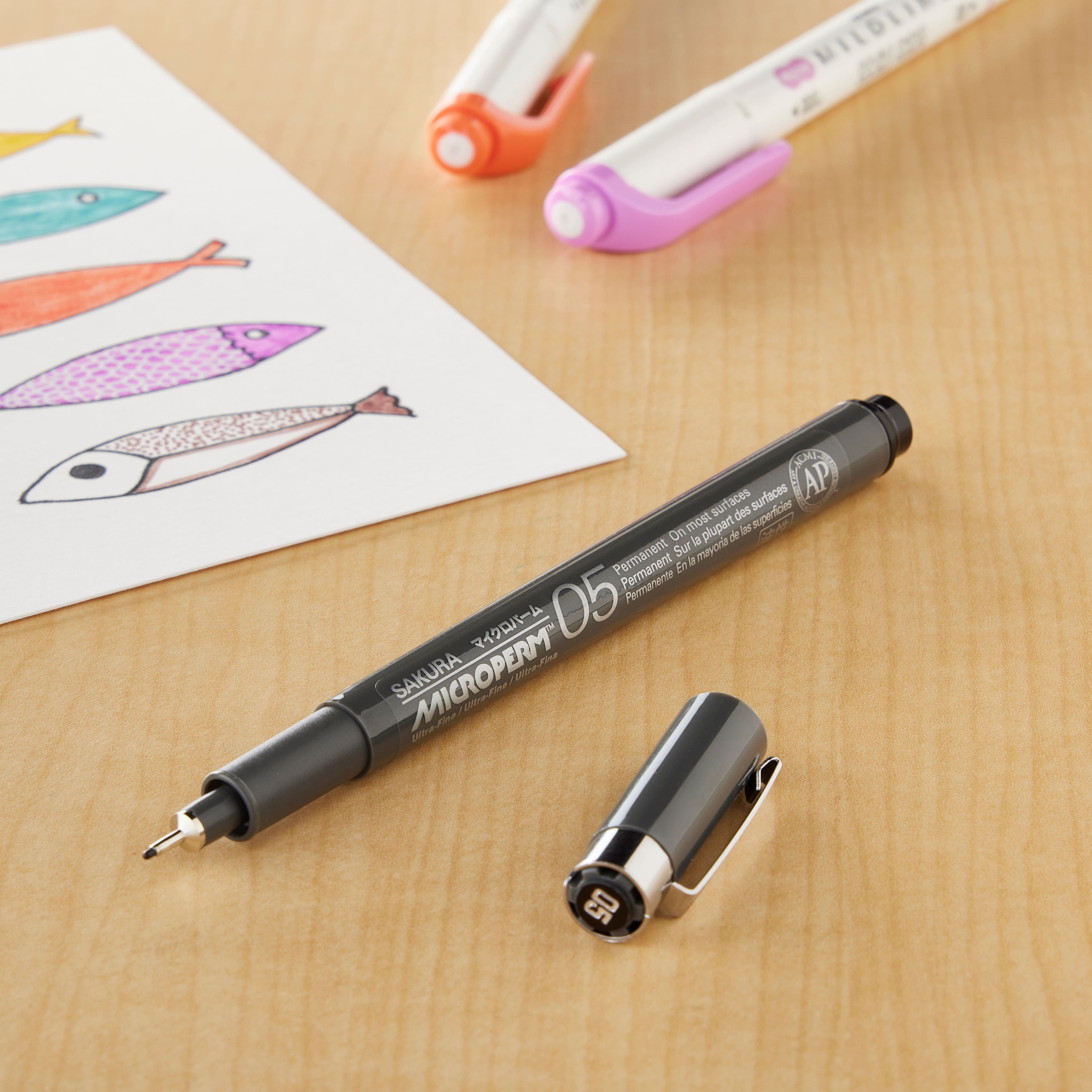 MicroPerm® Black Ultra Fine Line Permanent Ink Pen