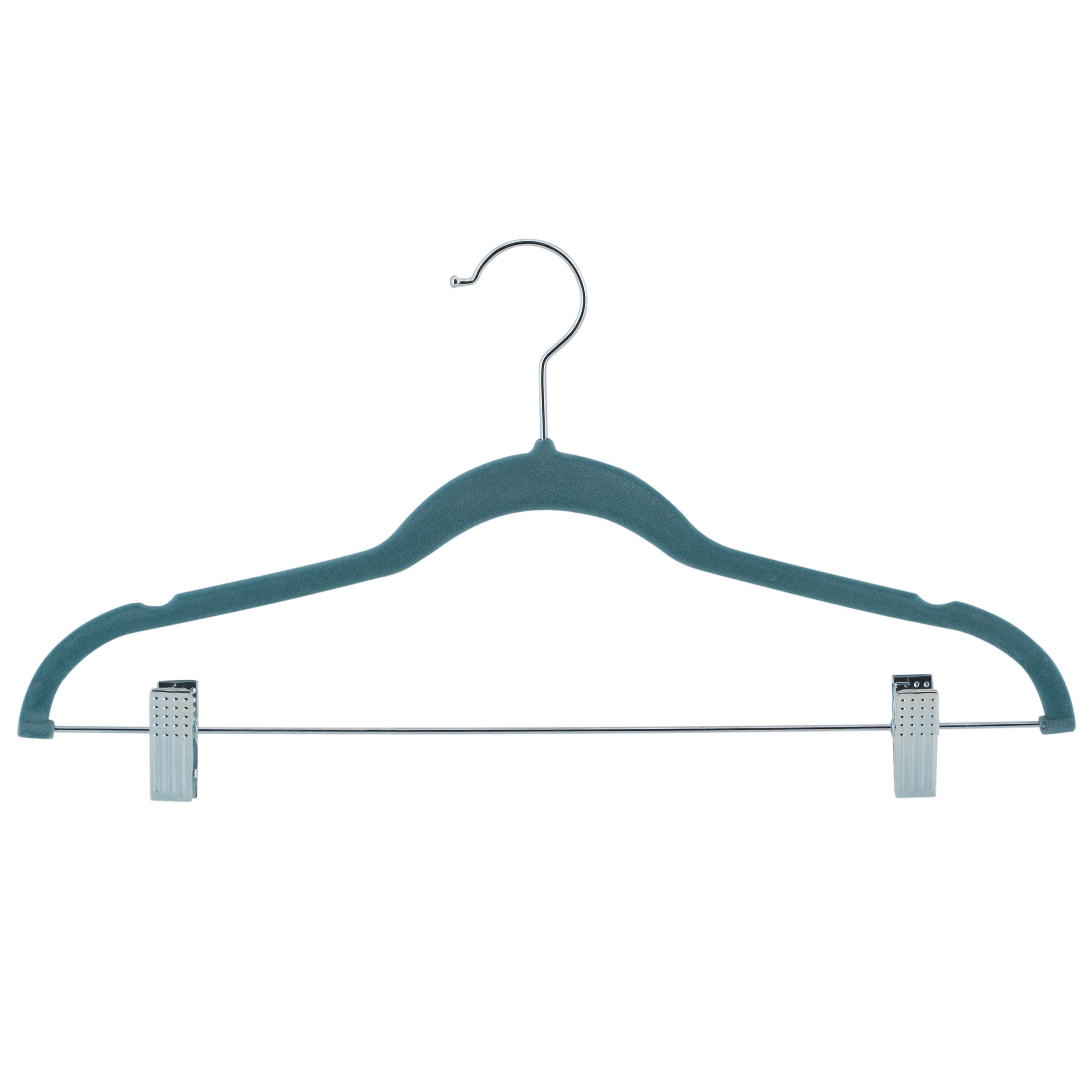 Laura Ashley Velvet Hangers with Clips, 12ct.