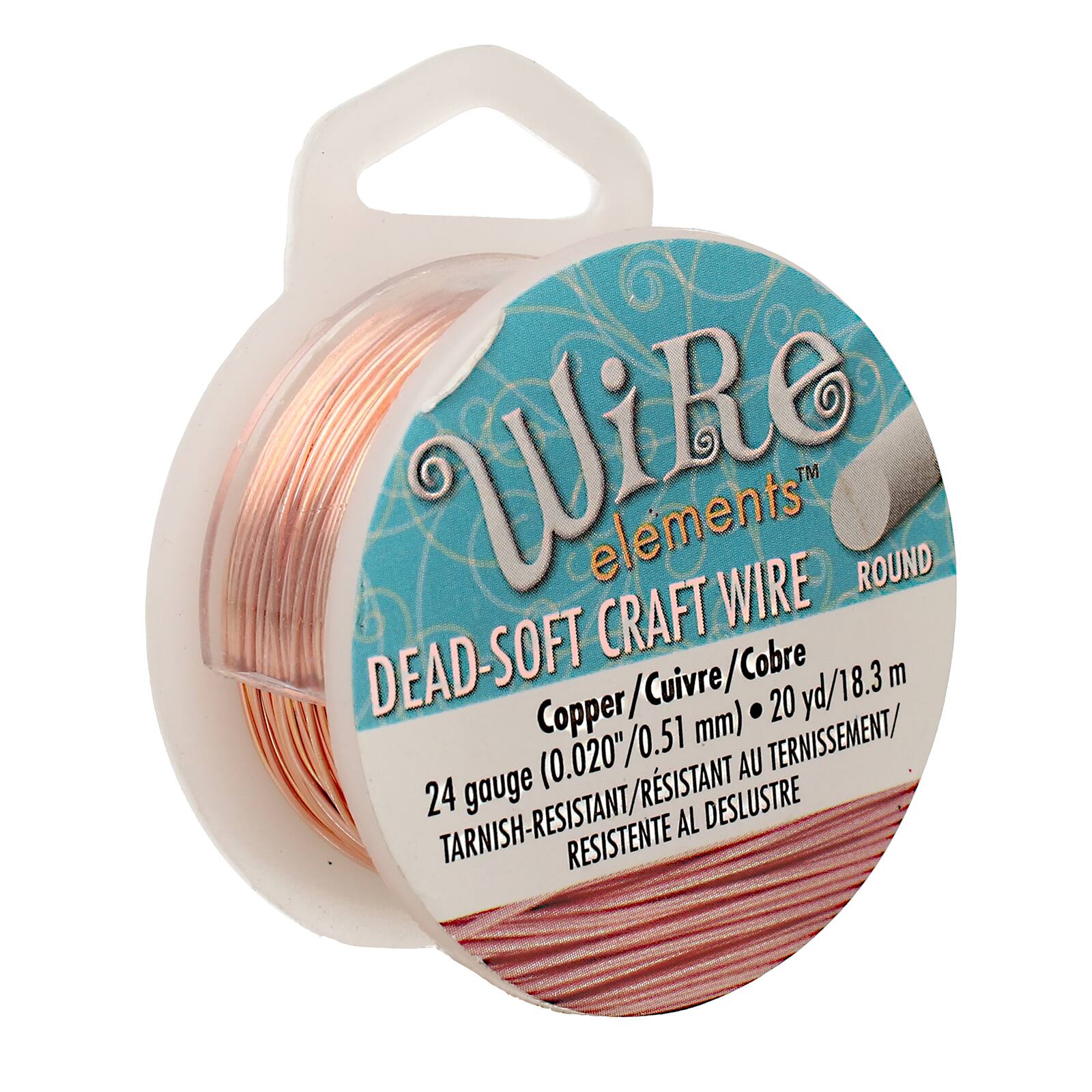 The Beadsmith® Wire Elements™ 24 Gauge Tarnish Resistant Soft Temper Wire, 20yd.
