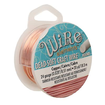 The Beadsmith® Wire Elements™ 24 Gauge Tarnish Resistant Soft Temper Wire, 20yd.