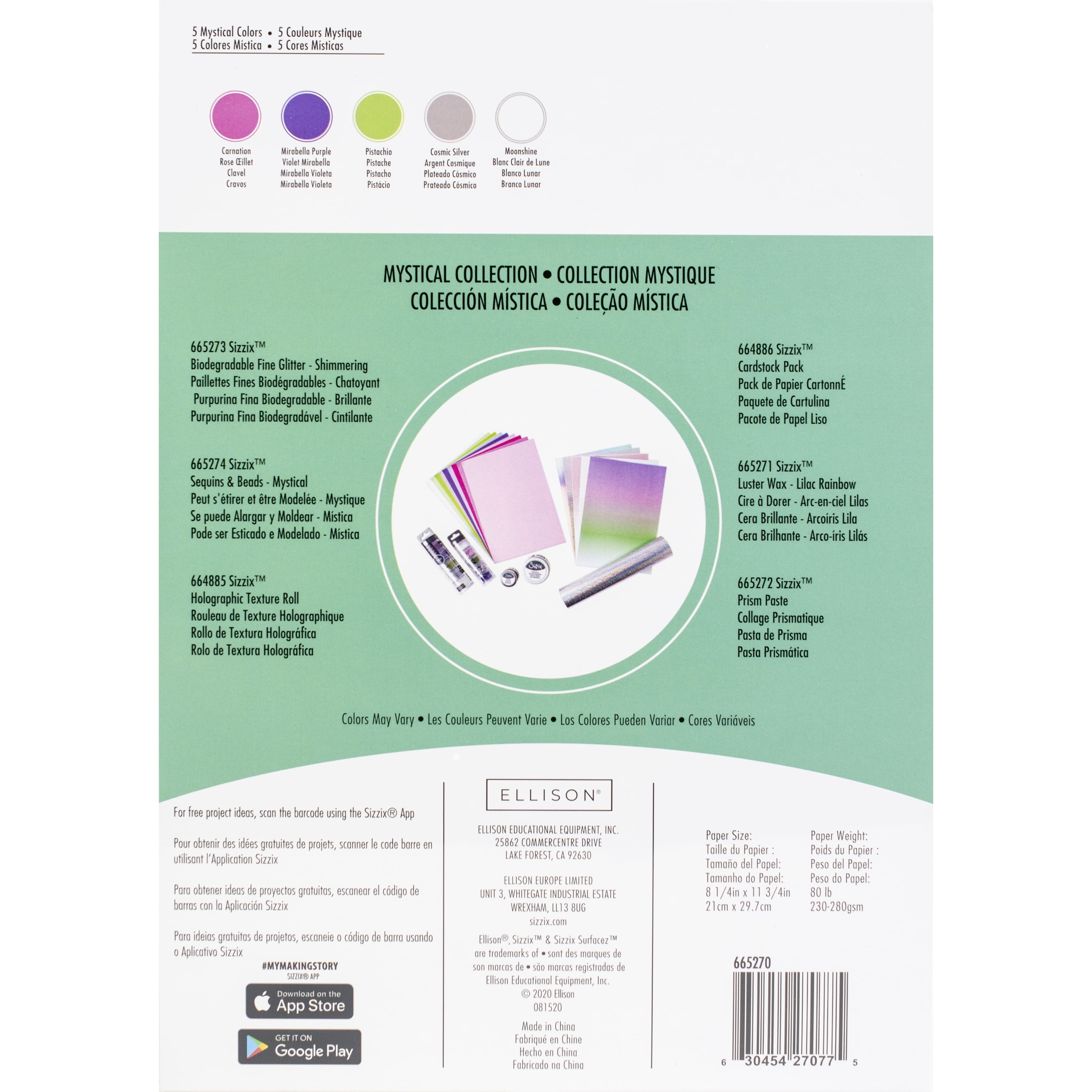 Sizzix® Surfacez Mystical Opulent Cardstock Pack, 8" x 11.5"