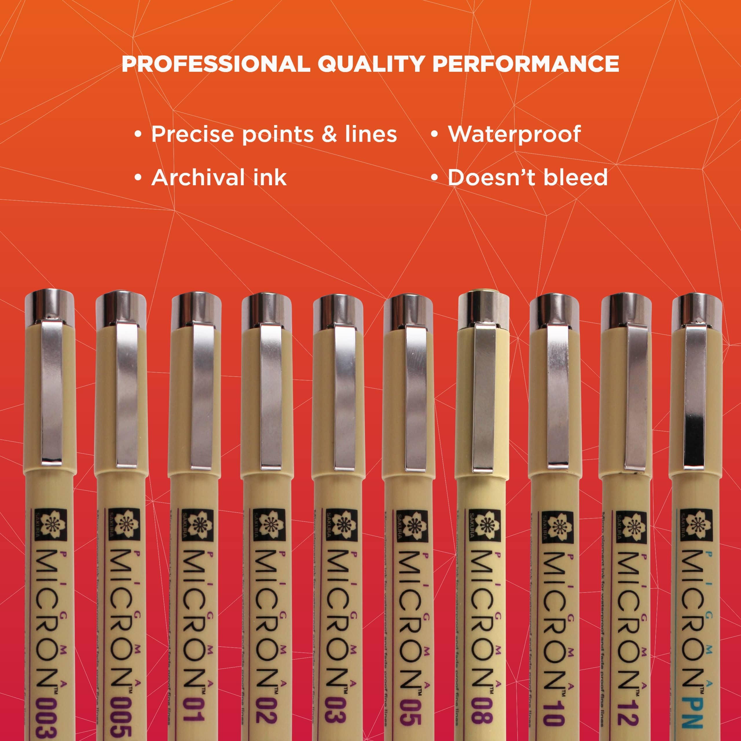 Pigma&#xAE; Micron&#x2122; Fine Line 10 Pen Set