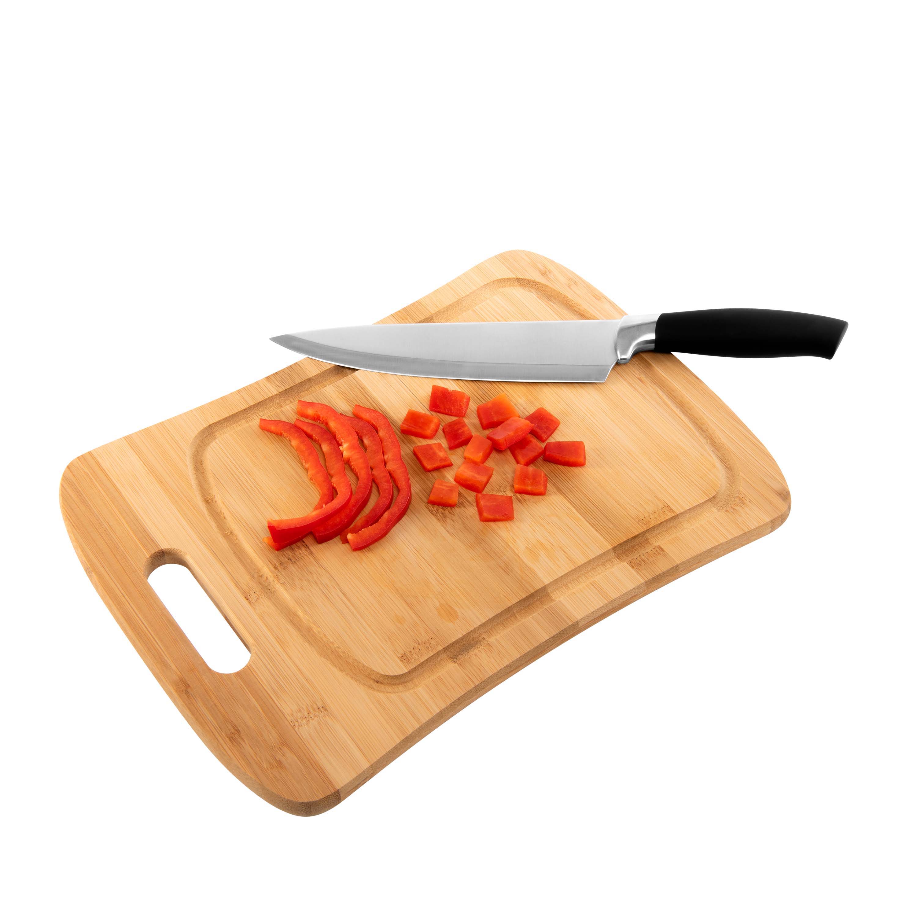 Kitchen Details Medium Curved Bamboo Cutting Board