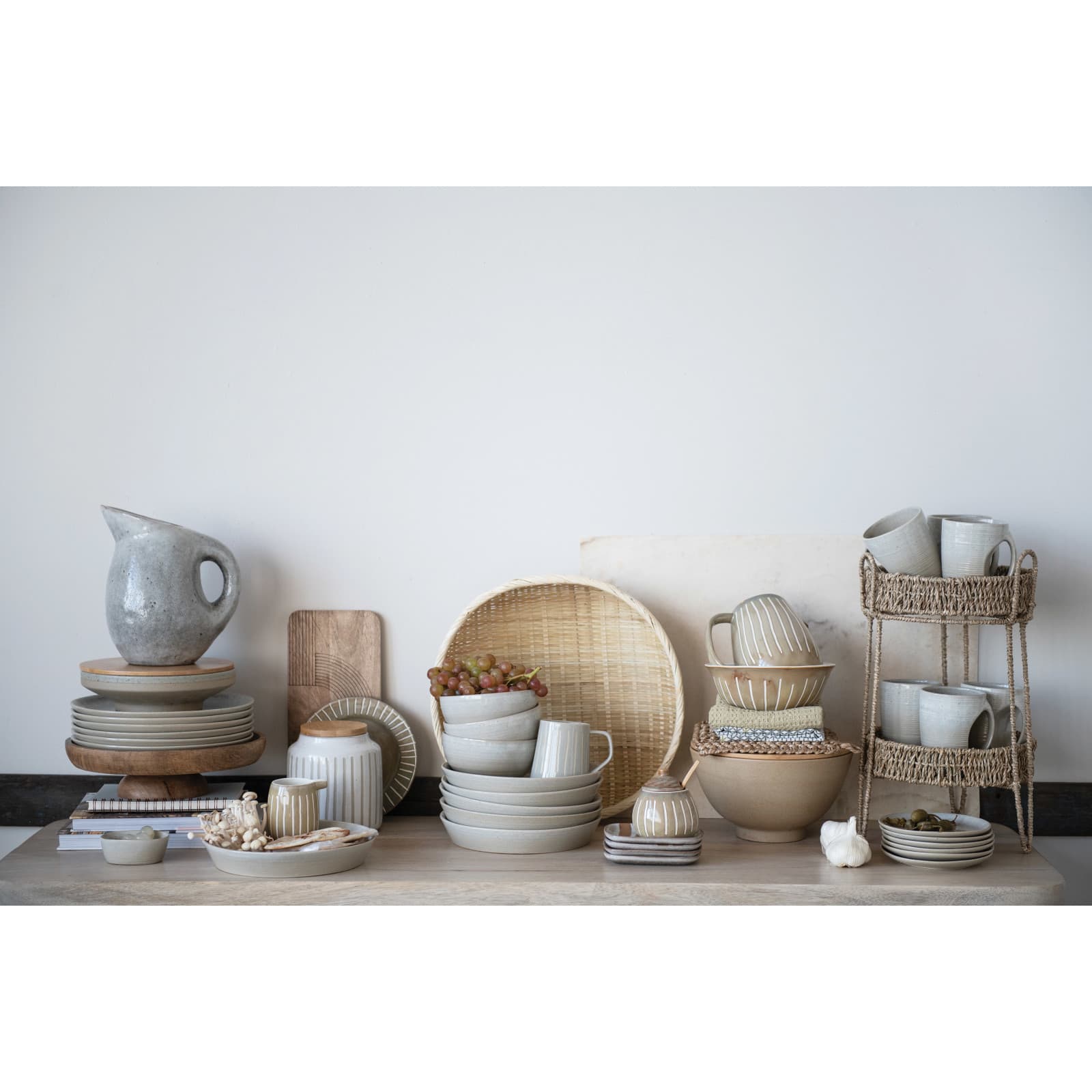 Hello Honey® 12" Mango Wood Footed Cake Stand