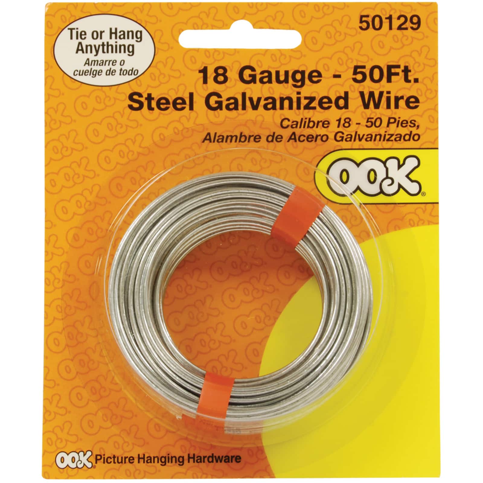 Ook&#xAE; 18 Gauge Steel Galvanized Picture Hanging Wire, 50ft.