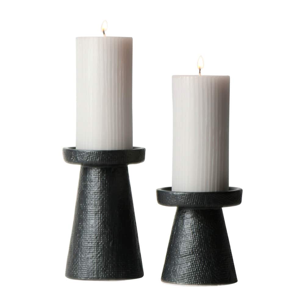 Hello Honey® Stoneware Pillar & Taper Candle Holders