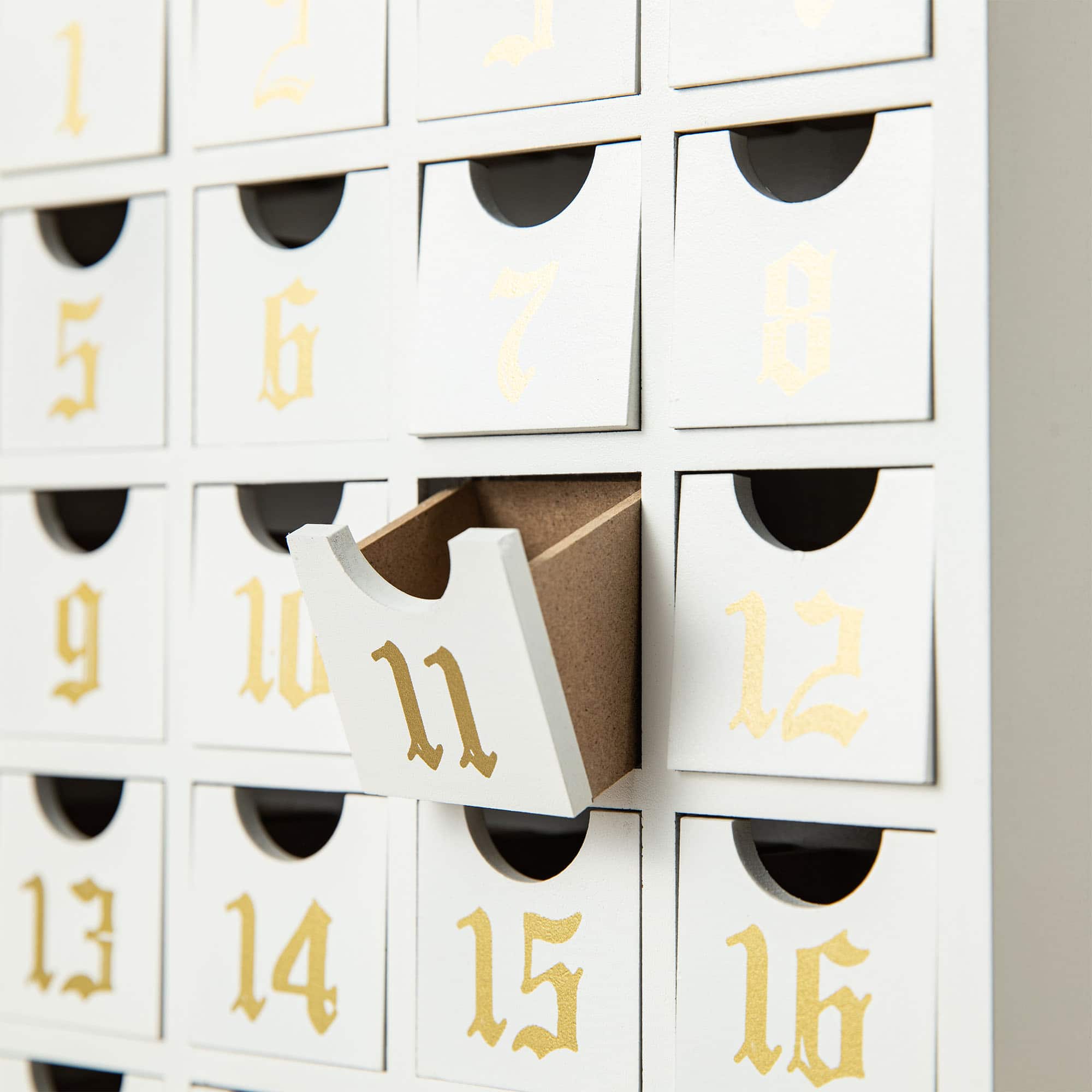 Glitzhome® 17" Lighted Christmas Nativity Advent Calendar Décor