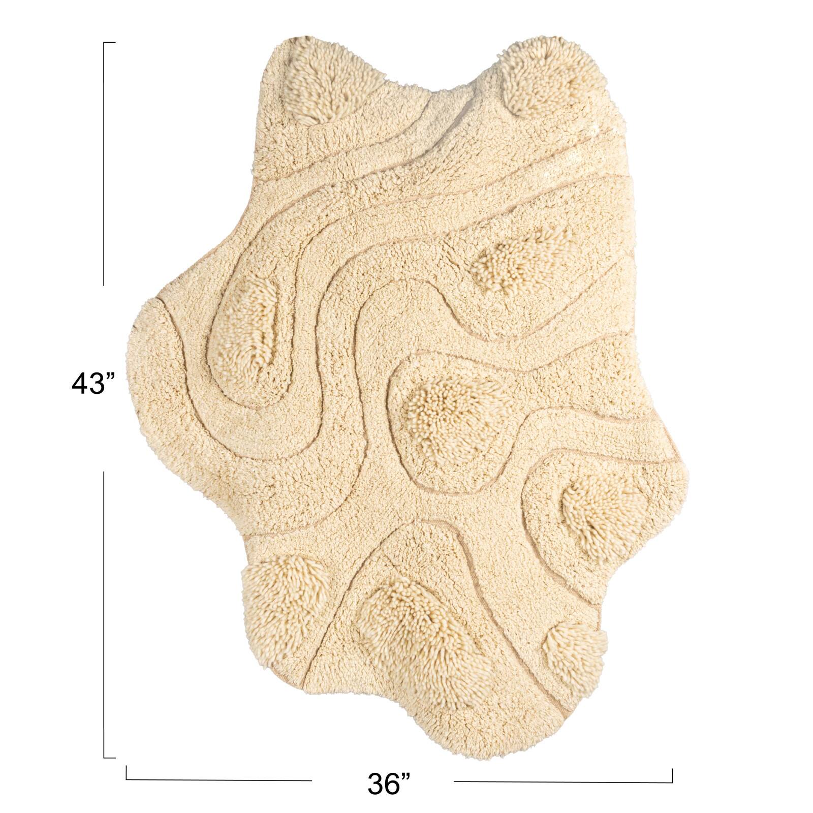 Hello Honey® 43" x 36" Natural Textured Harmony Tufted Rug