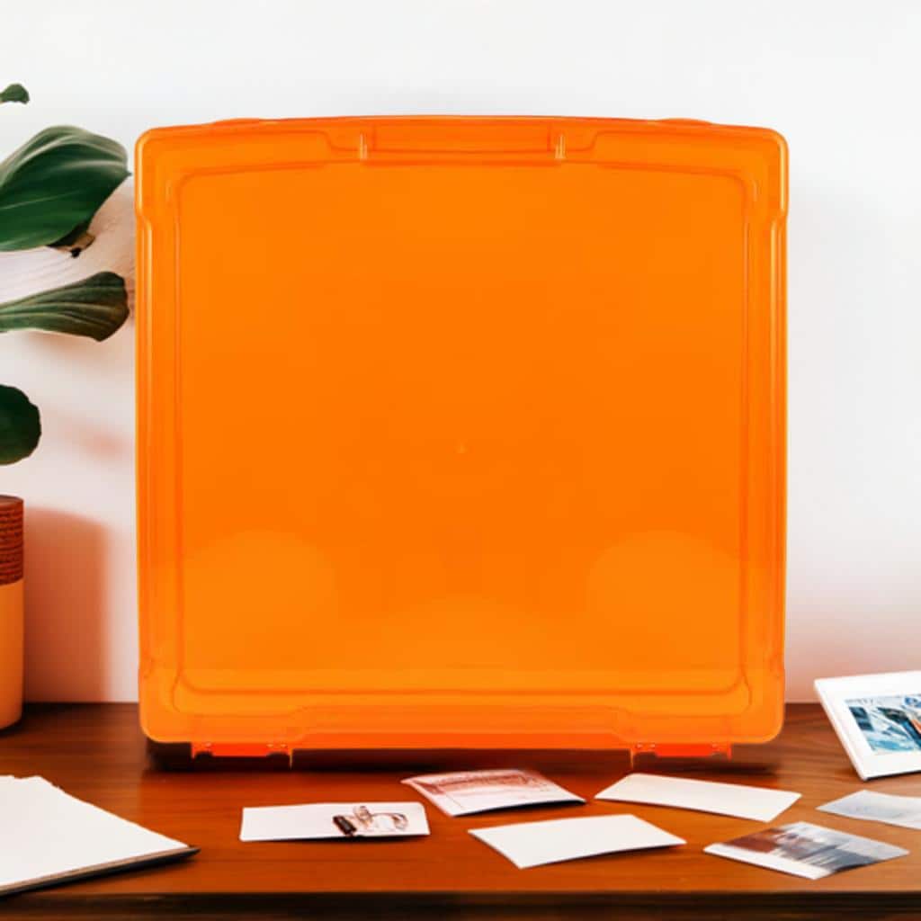 12" x 12" Orange Scrapbook Paper Case by Simply Tidy®