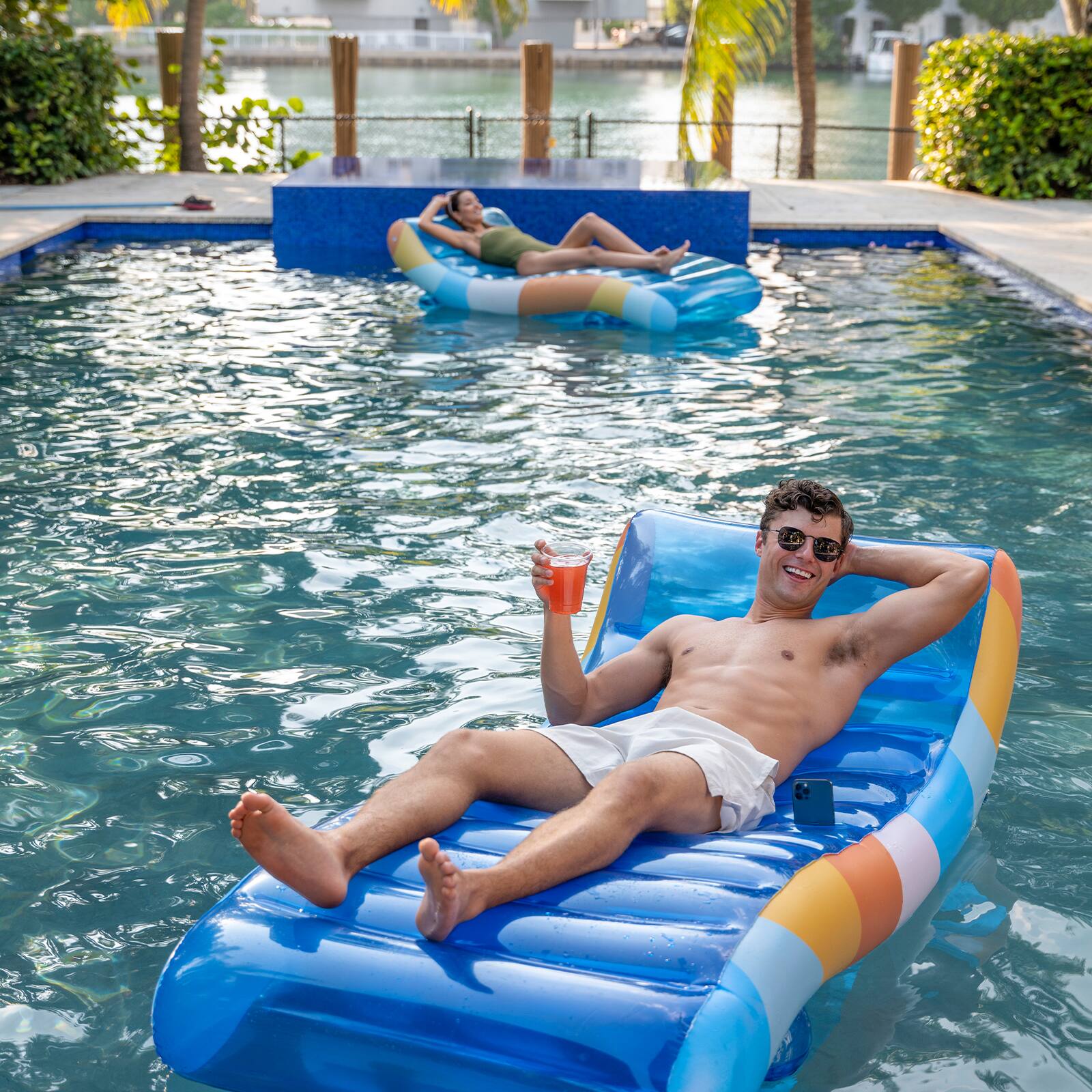 PoolCandy Good Vibes 6ft. Deluxe Chaise Lounger