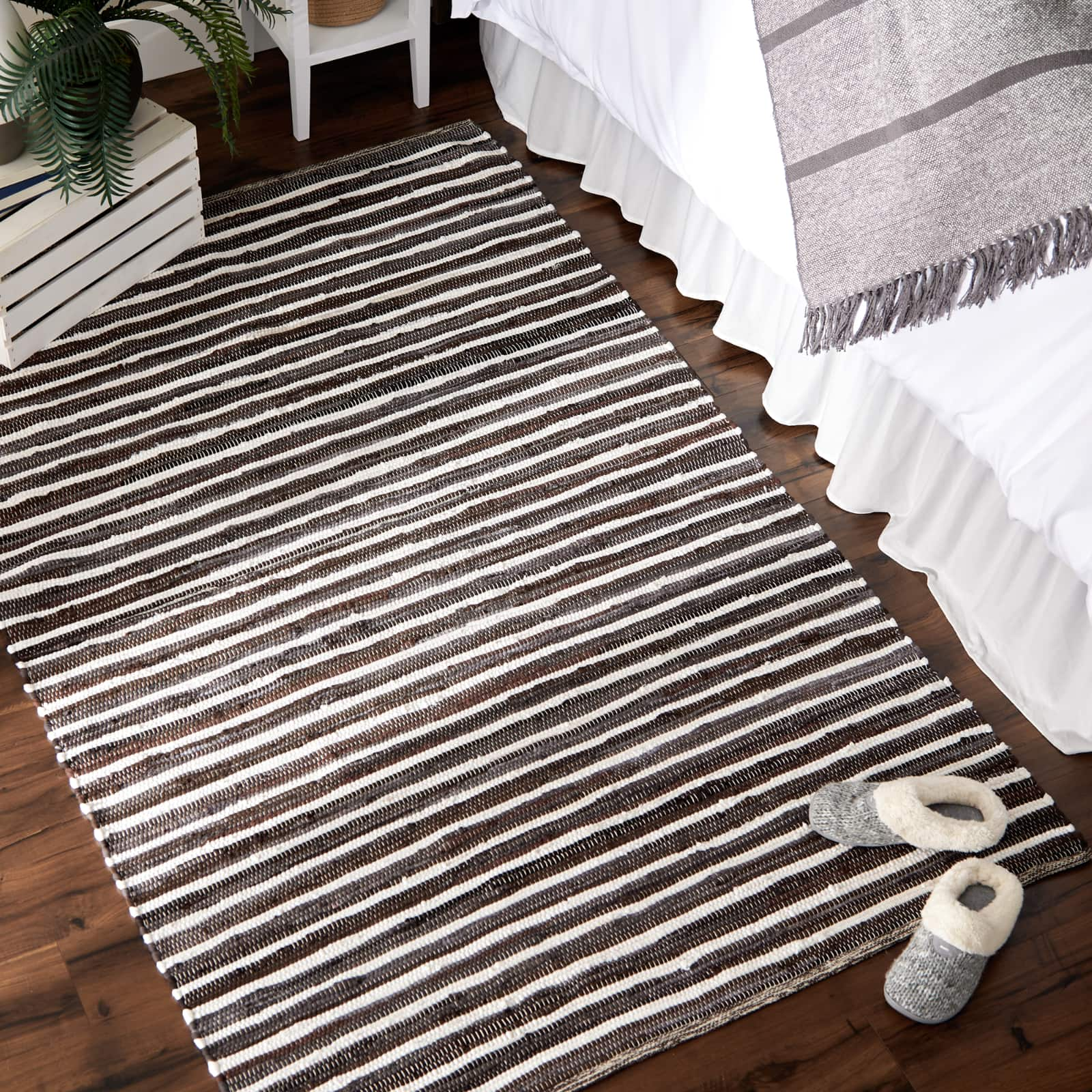 DII&#xAE; Slim Stripe Cotton Chindi Rug, 4ft. x 6ft.