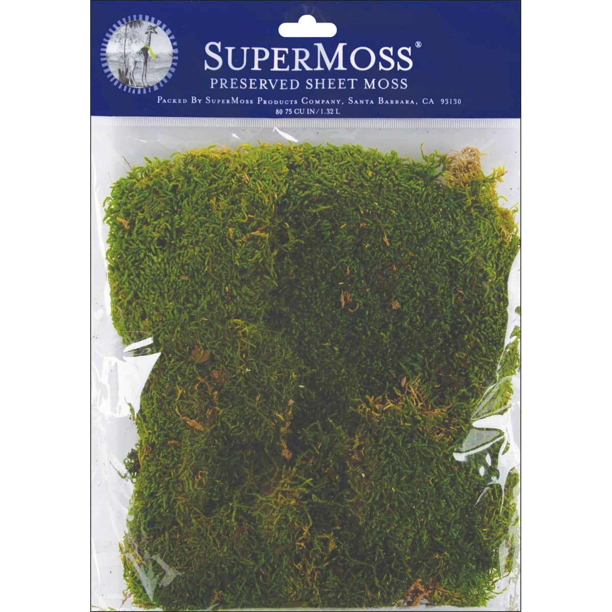 Super Moss Preserved Bright Green Natural Sheet Moss 