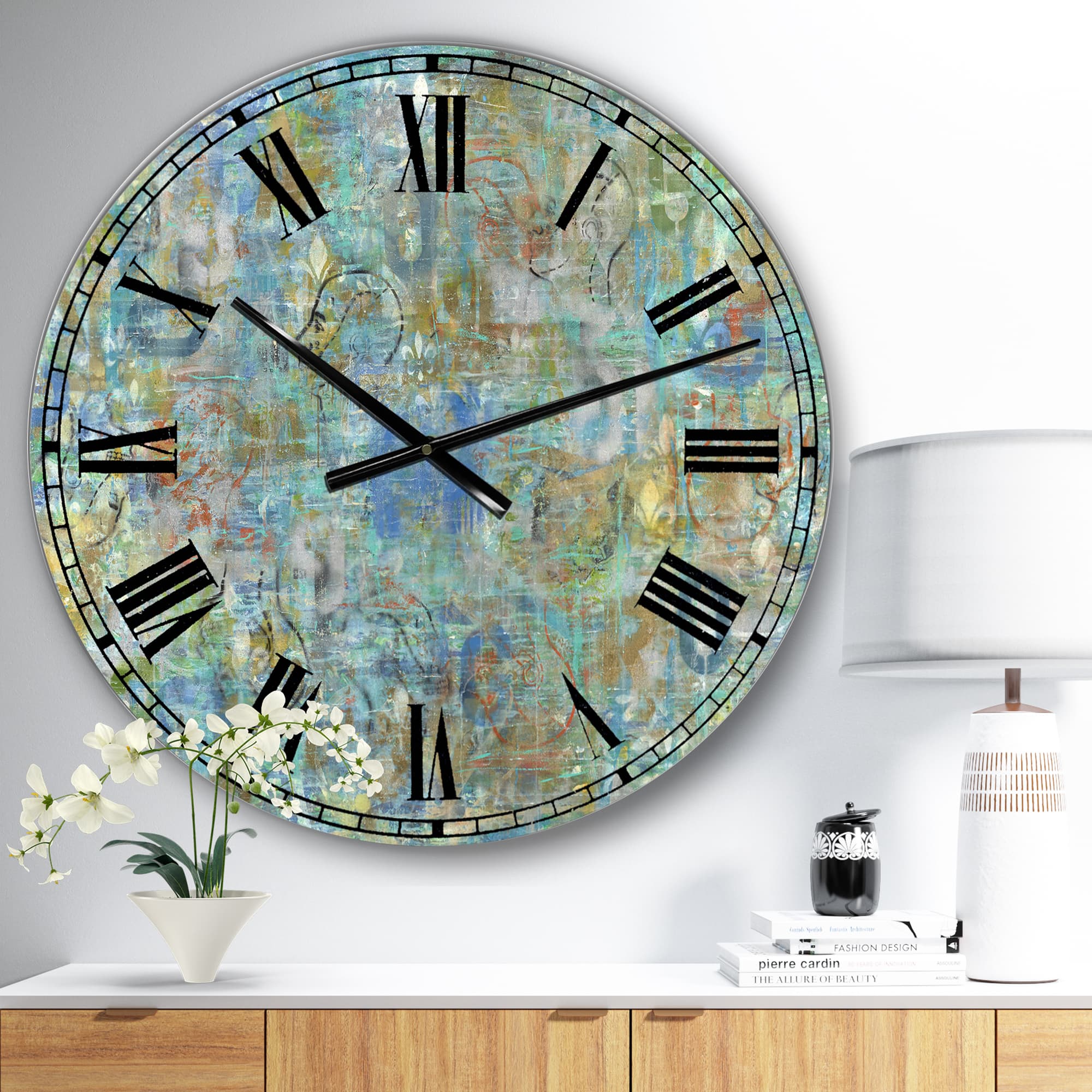 Designart &#x27;Mind Blown Large Modern Wall Clock