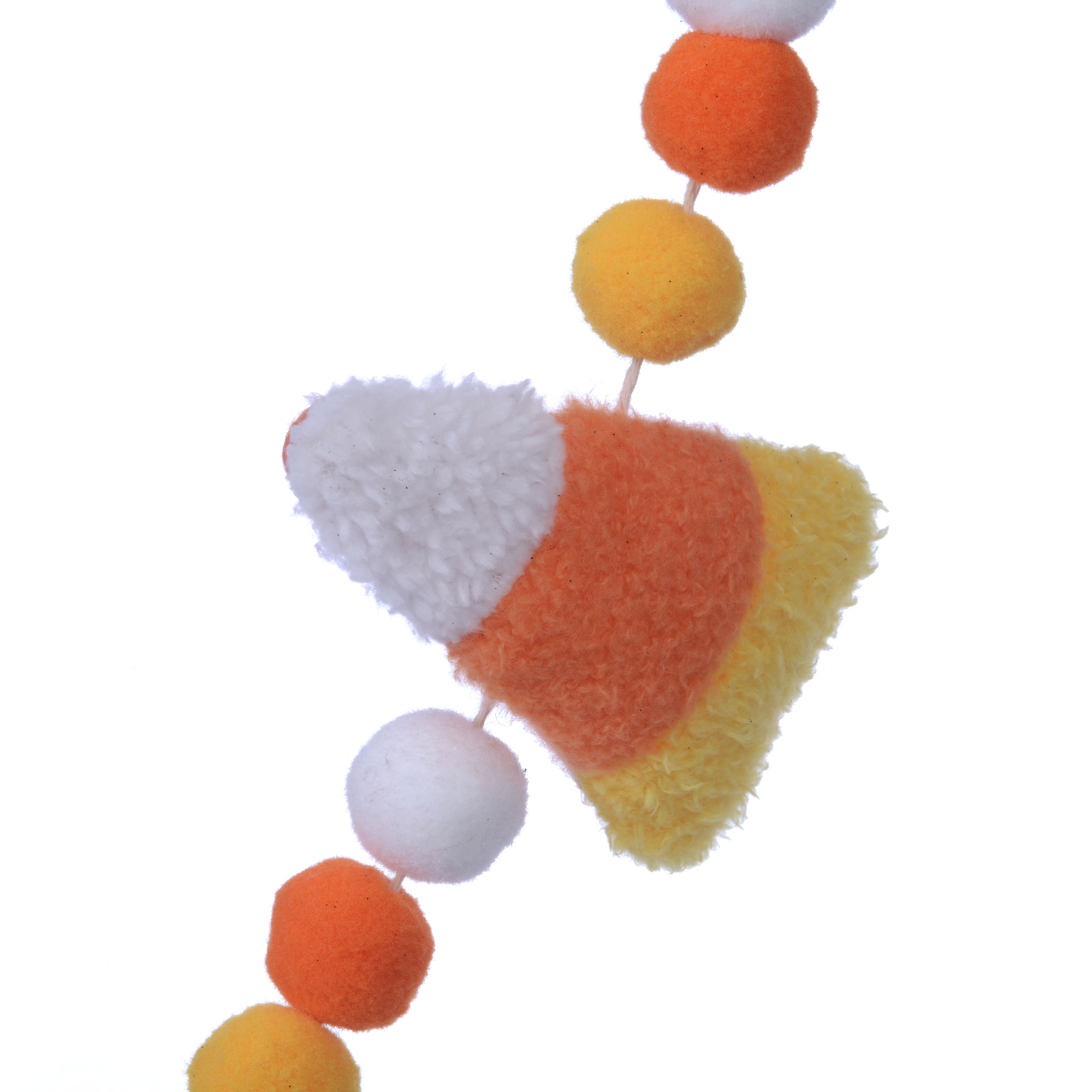 6ft. Orange &#x26; White Candy Corn Halloween Garland by Ashland&#xAE;