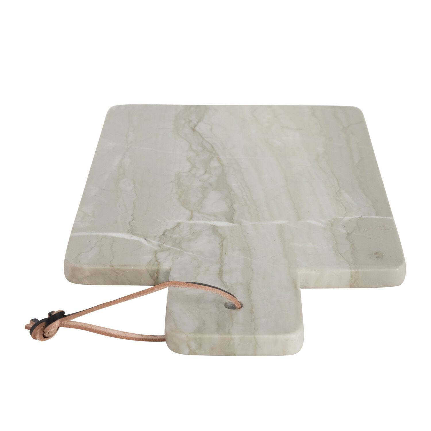 Hello Honey® 16" Sage Color Marble Cutting Board/Tray with Leather Tie