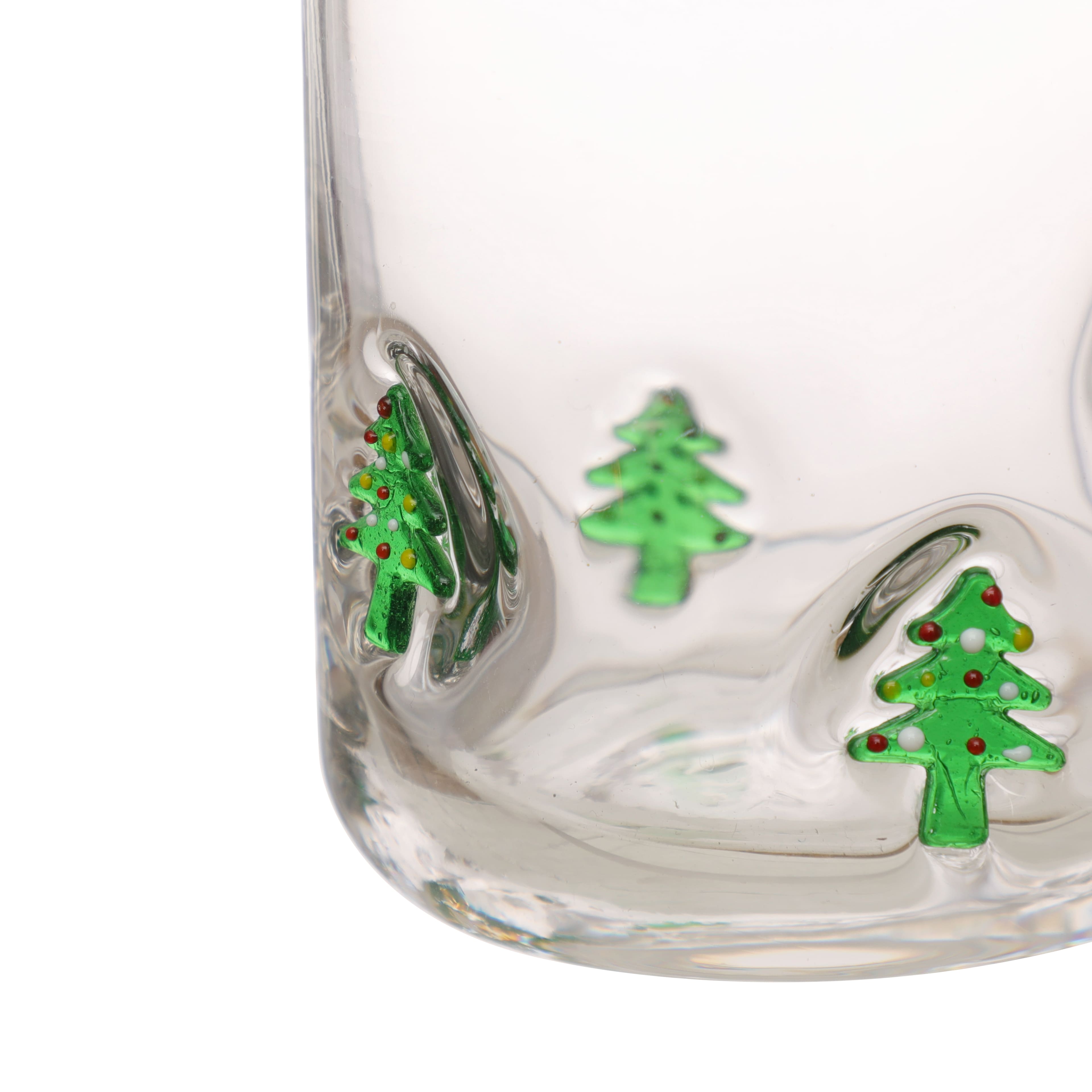 17oz. Clear Glass with Christmas Trees by Ashland&#xAE;