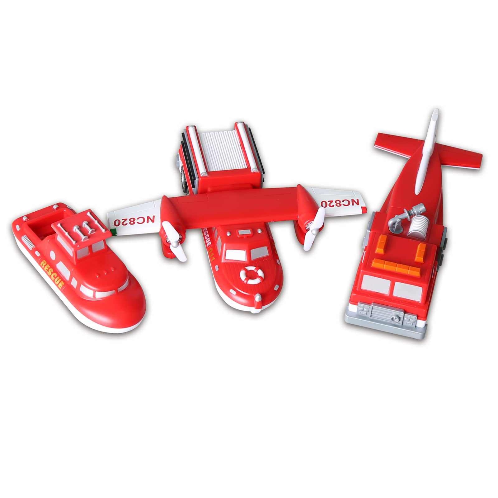 Popular Playthings&#xAE; Magnetic Mix or Match&#xAE; Vehicles, Fire &#x26; Rescue
