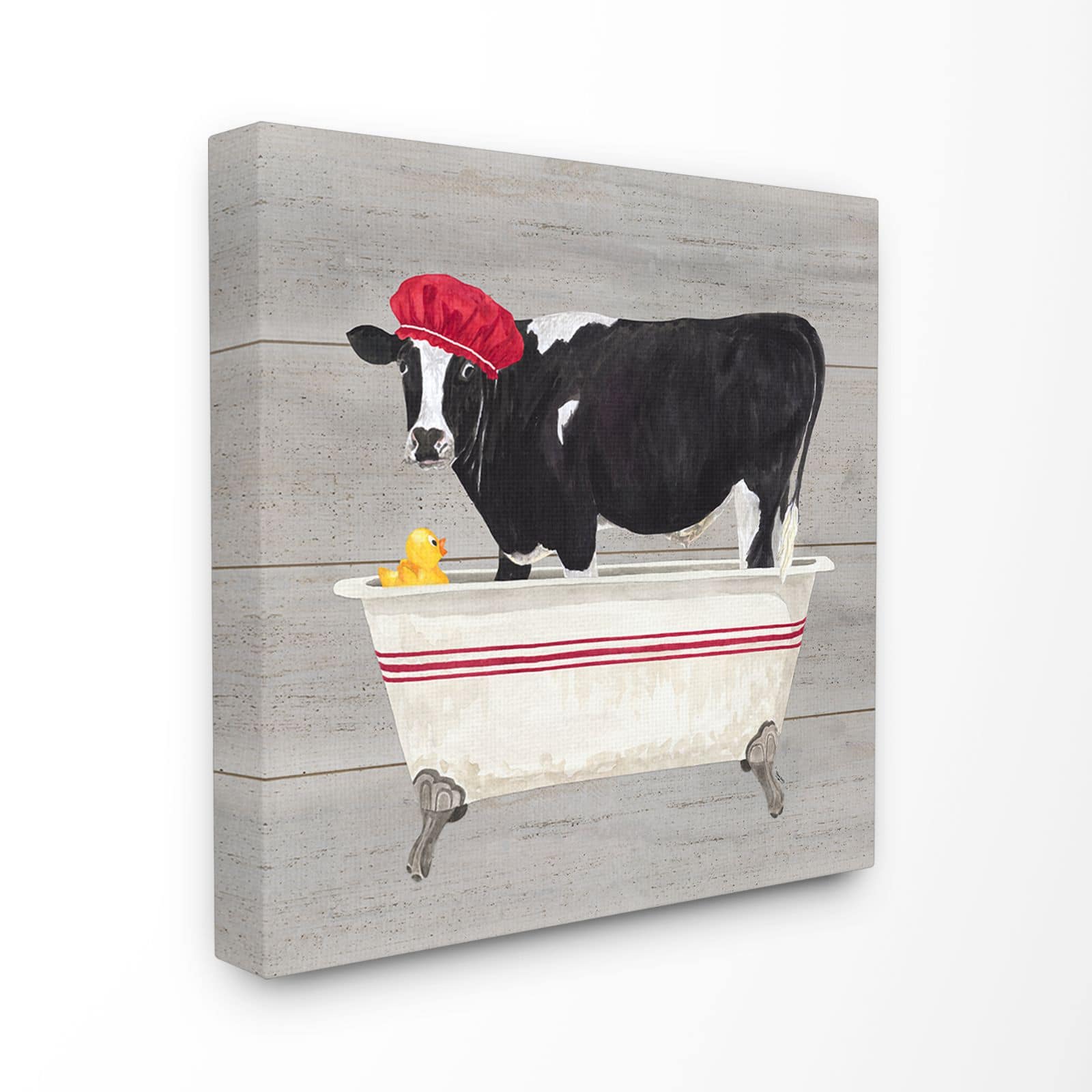 Stupell Industries Bath Time for Cows at Tub Wall Accent