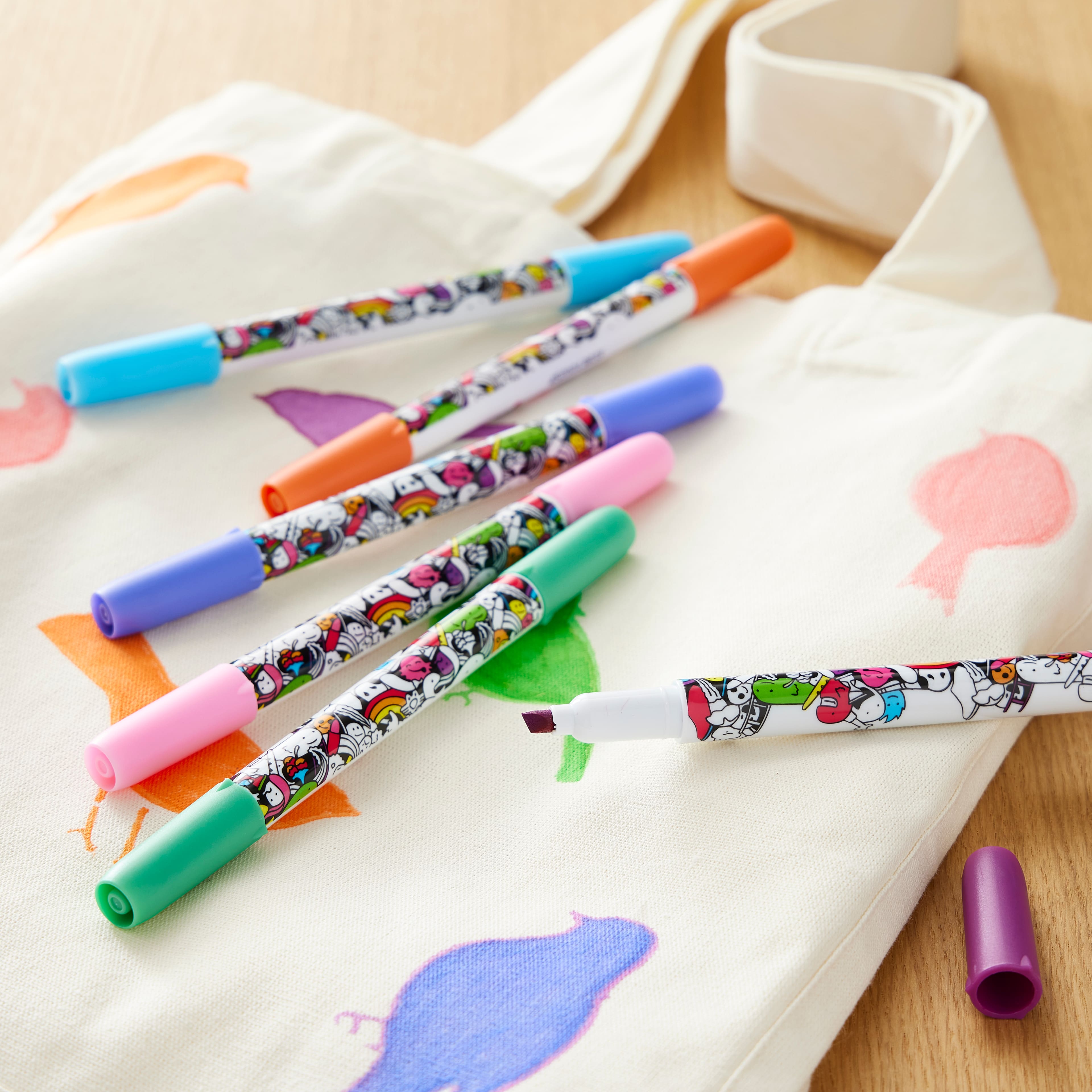 12 Packs: 6 ct. (72 total) Tulip&#xAE; Graffiti Fabric Markers&#x2122; Bright 