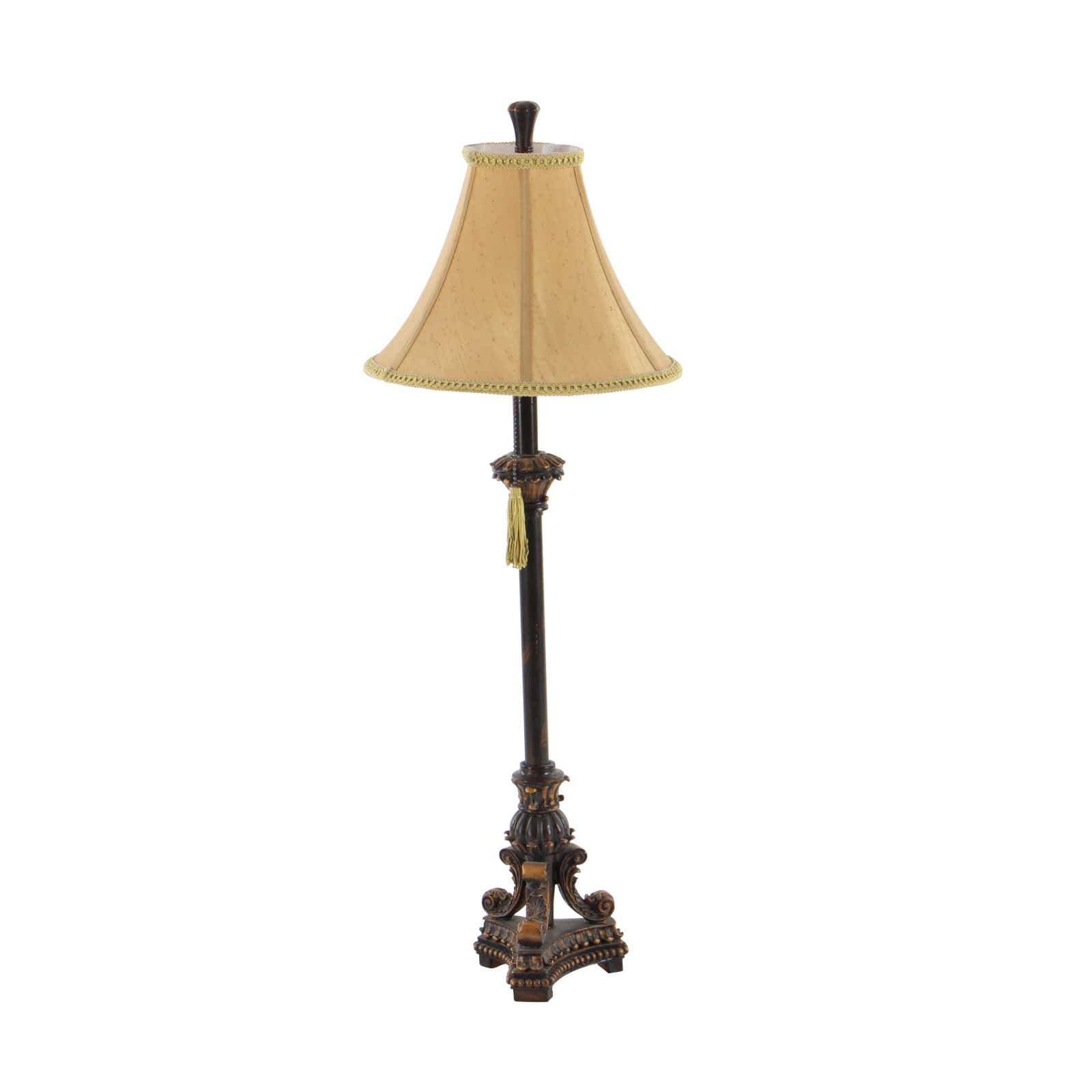 31&#x22; Antique Bronze Polystone Tuscan Buffet Lamp