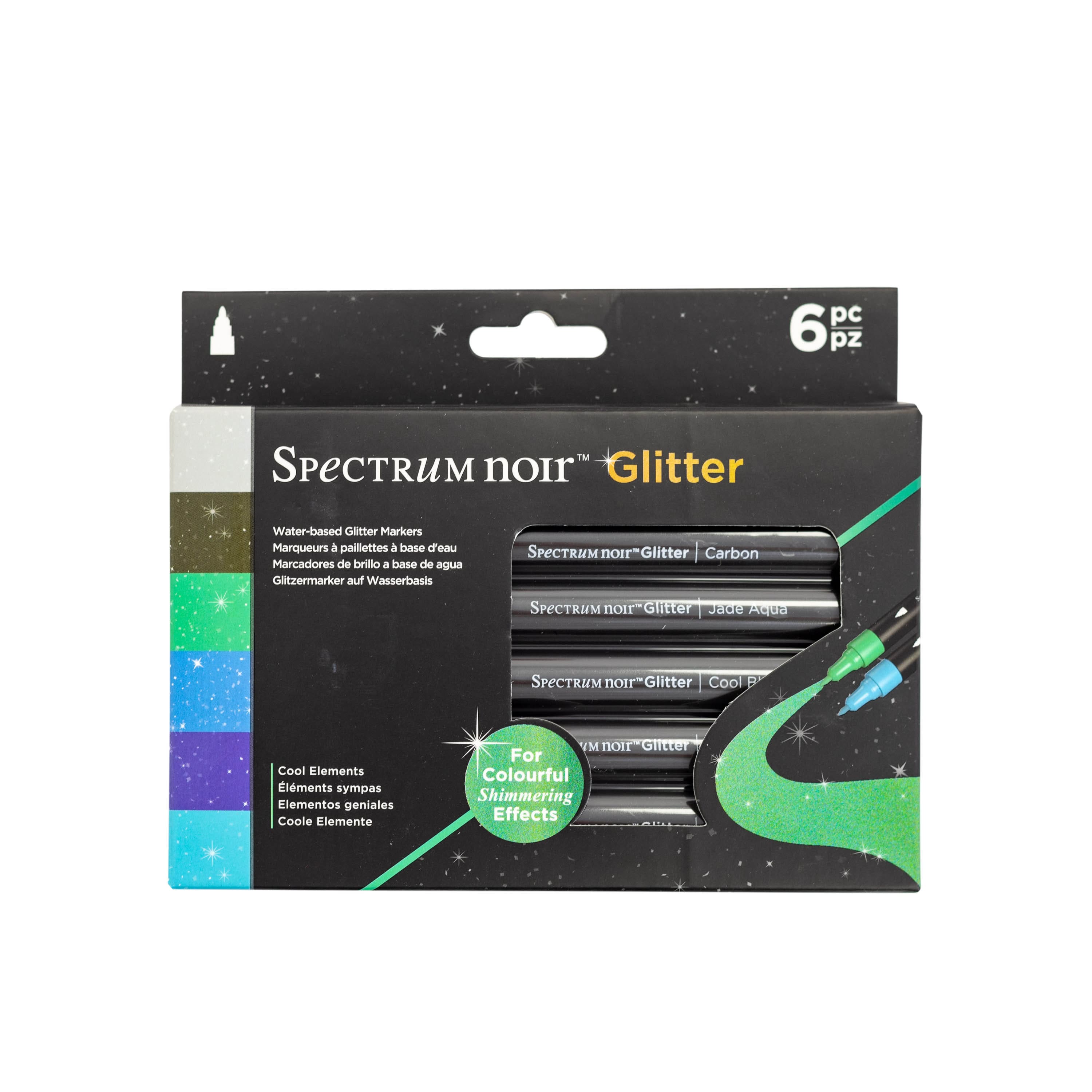 Spectrum Noir&#x2122; Cool Elements Glitter Marker Set