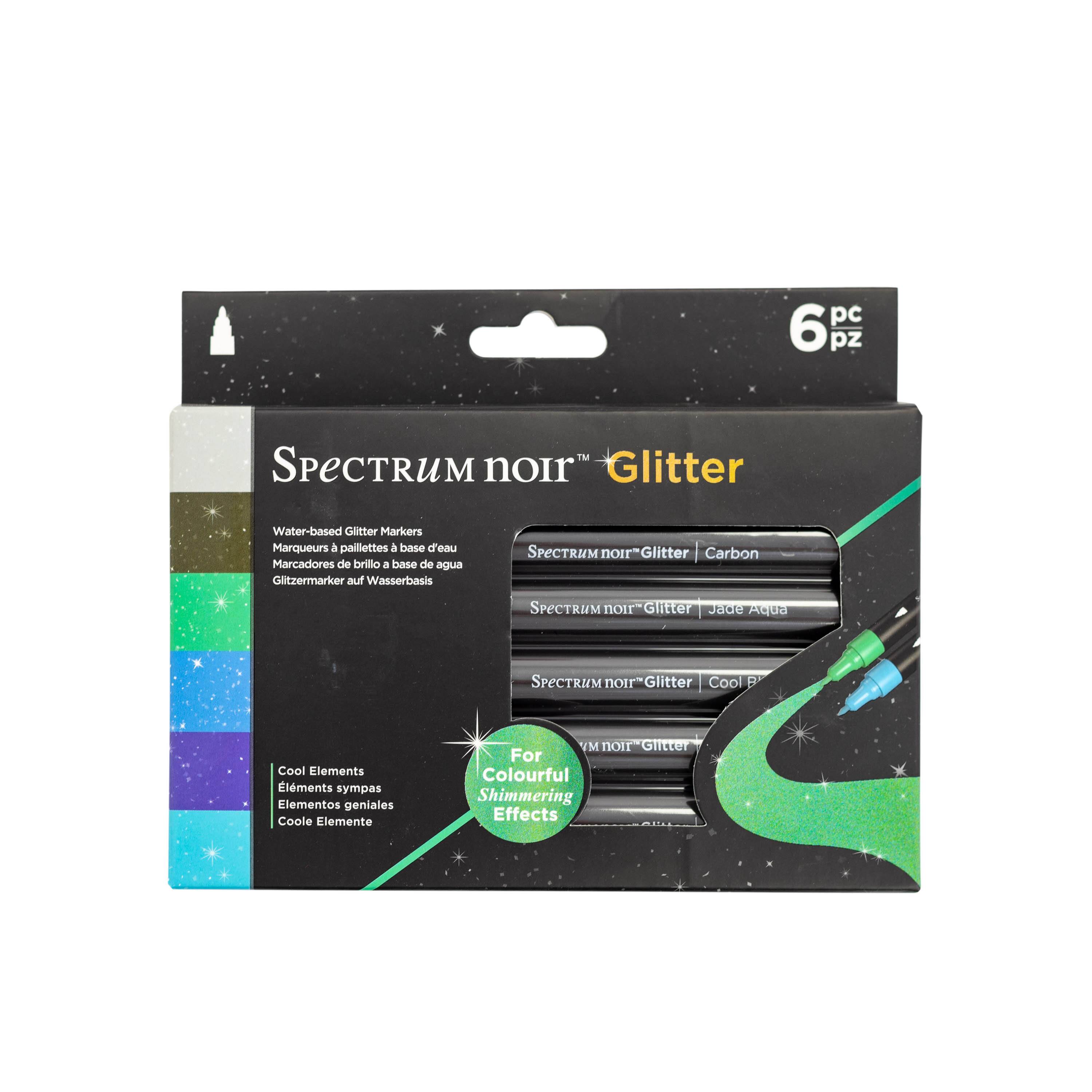 Spectrum Noir™ Cool Elements Glitter Marker Set
