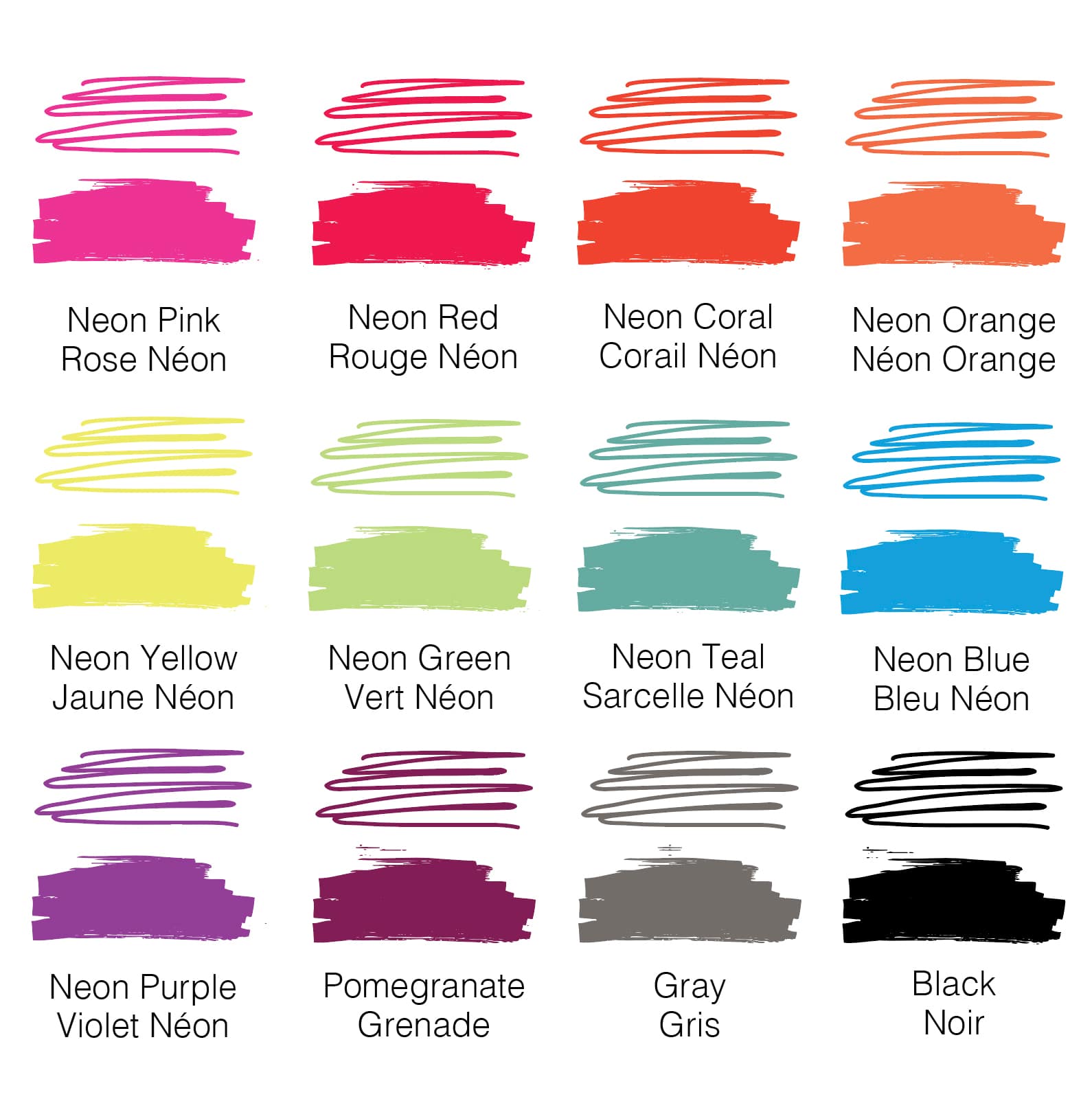 Tulip&#xAE; Ultimate Fabric Markers Neon, 24 Pack