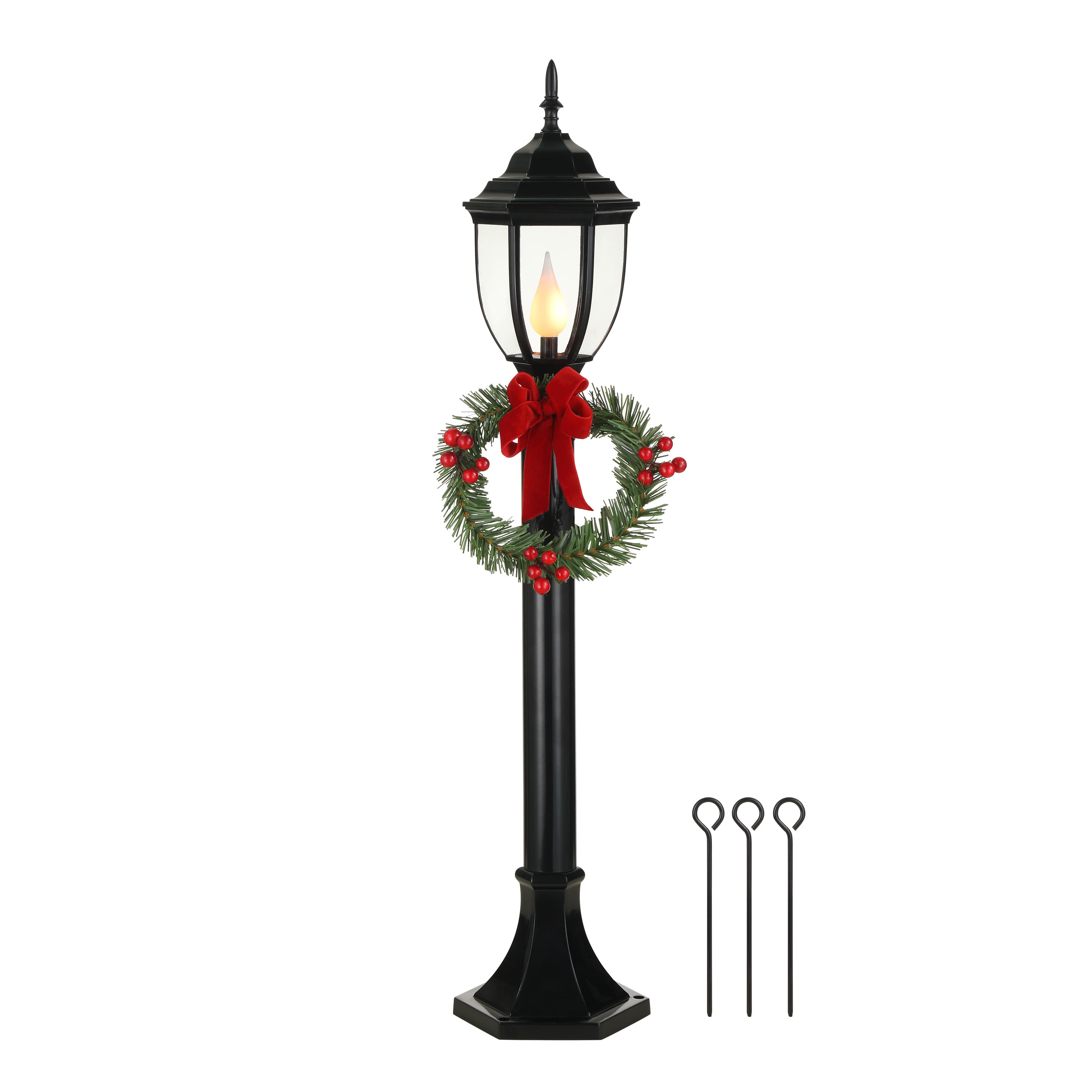 Mr. Christmas 35" Outdoor Lit Holiday Lamp Post