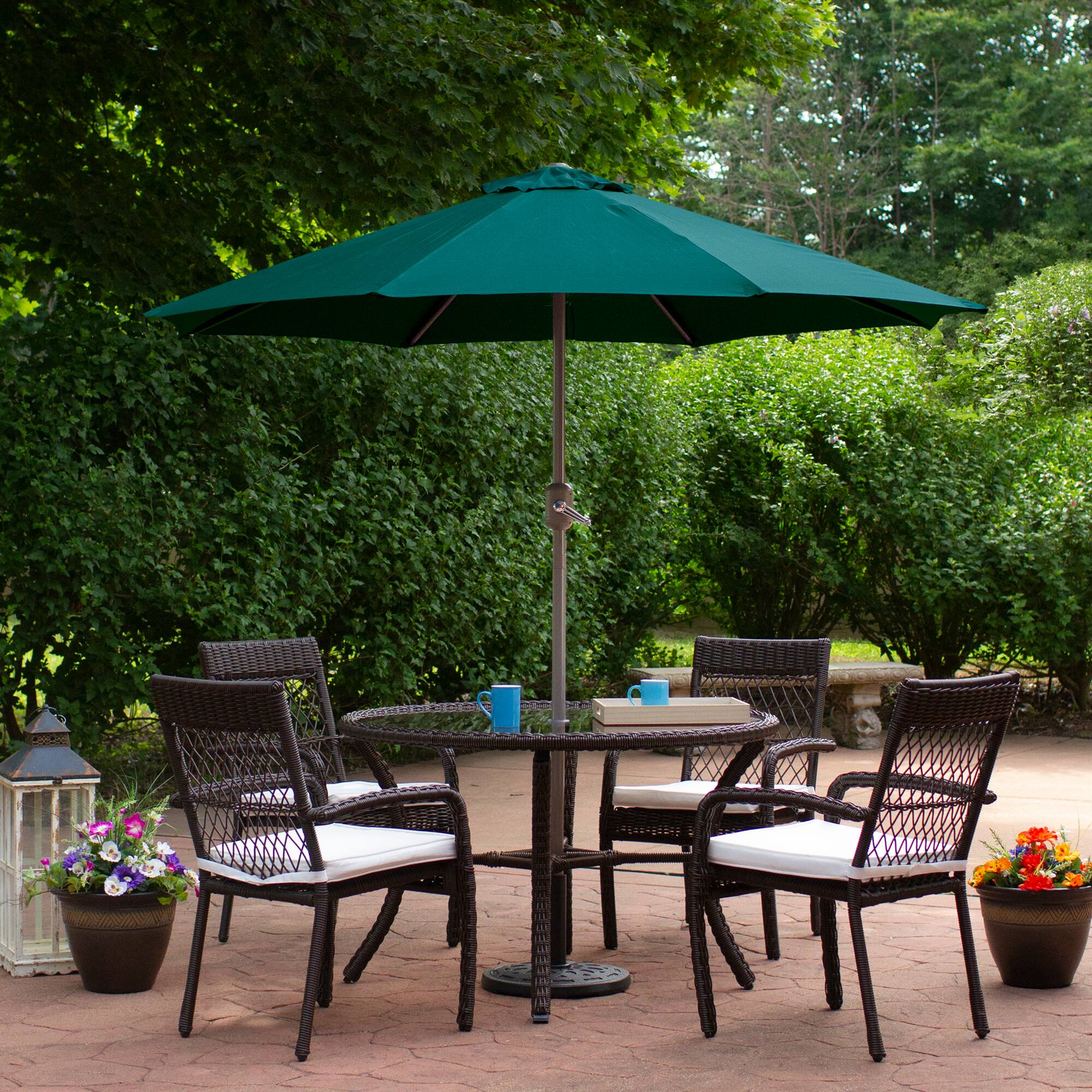 7.5ft. Outdoor Patio Market Umbrella with Hand Crank