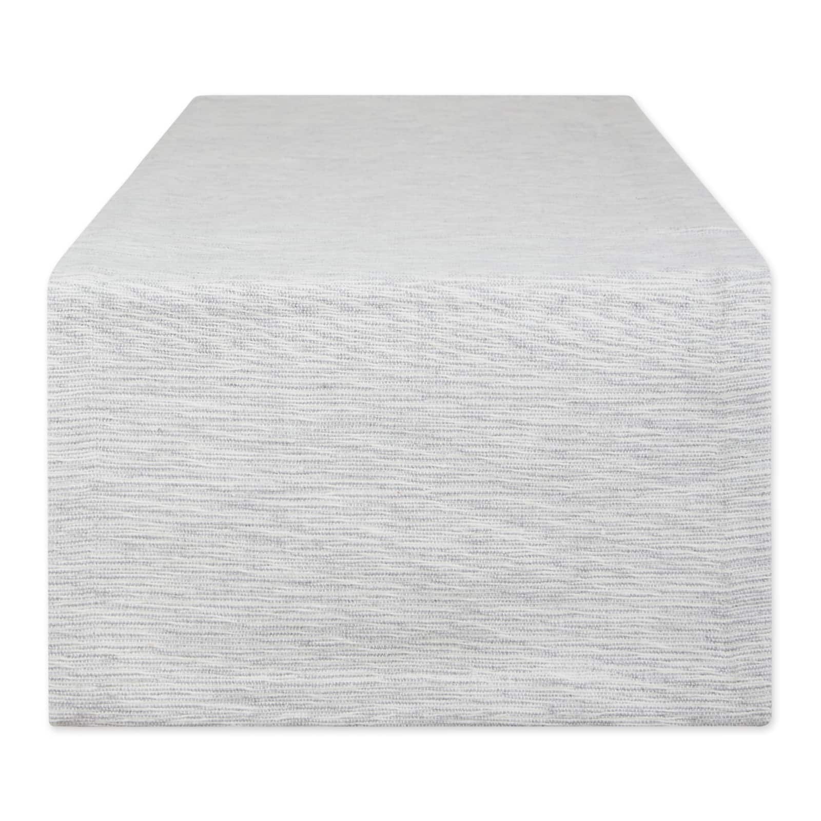 DII® 72" Tonal Recycled Cotton Slubby Rib Table Runner