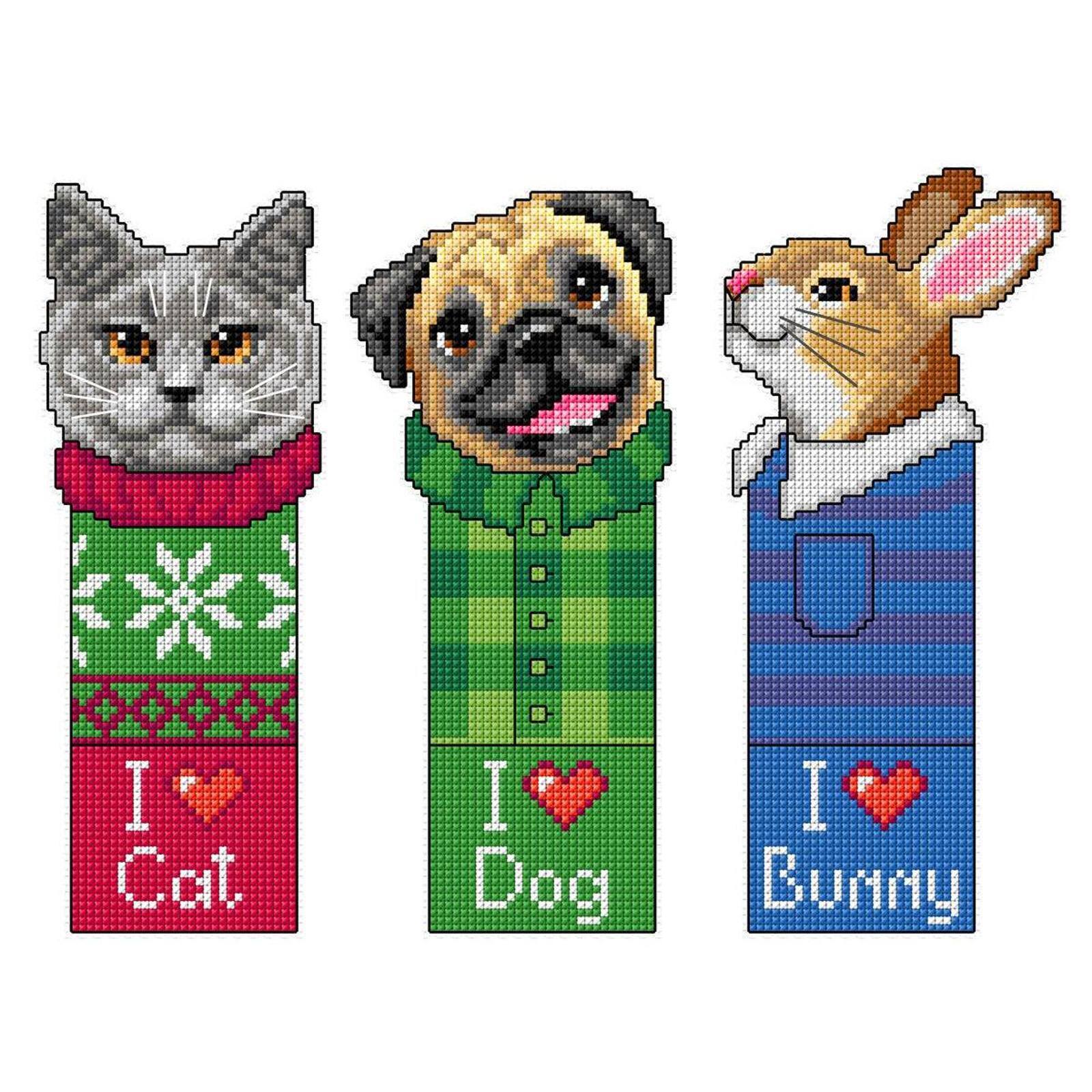 Orchidea Pets Counted Cross Stitch Kit Set