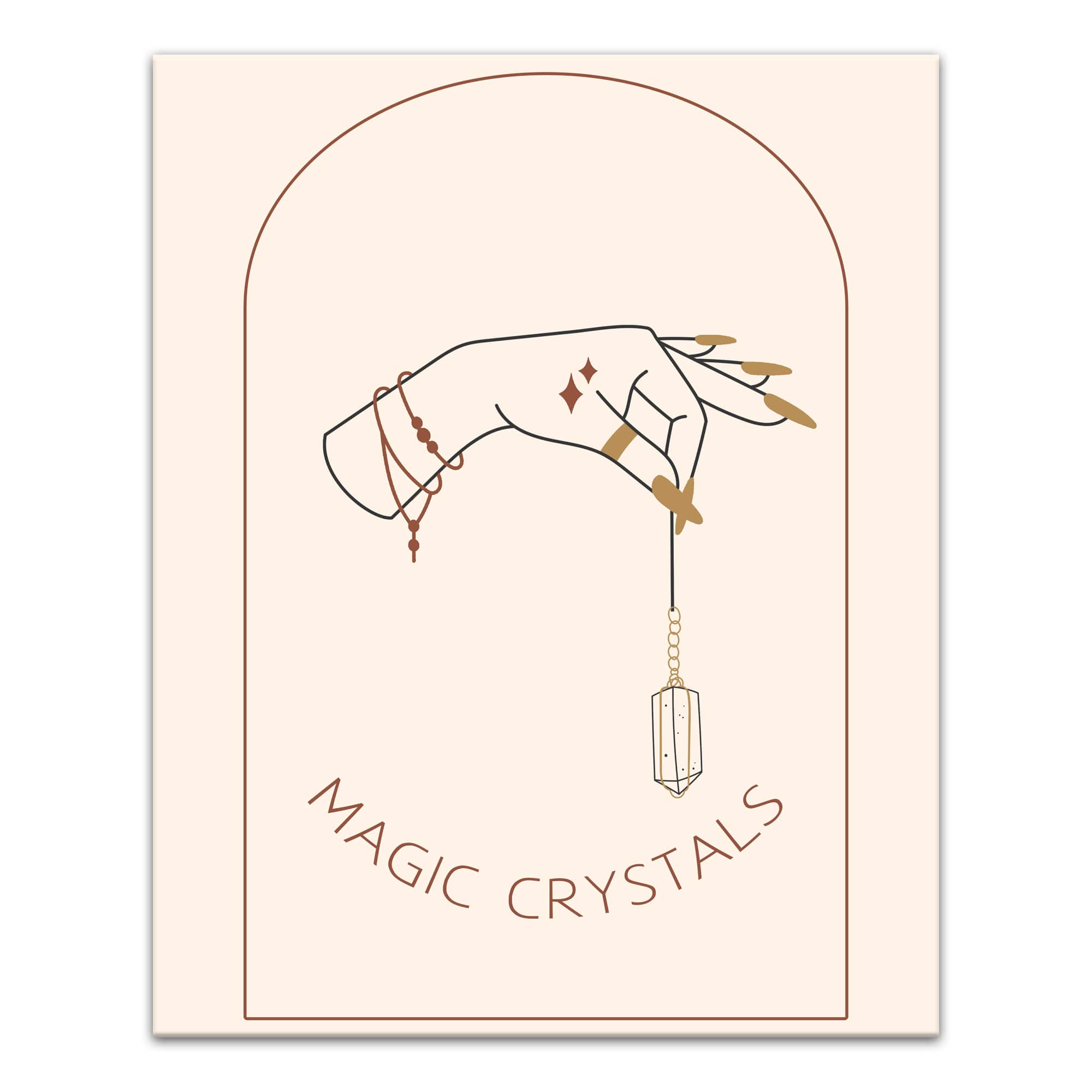 Magic Crystals 8 24" x 30" Canvas Wall Art