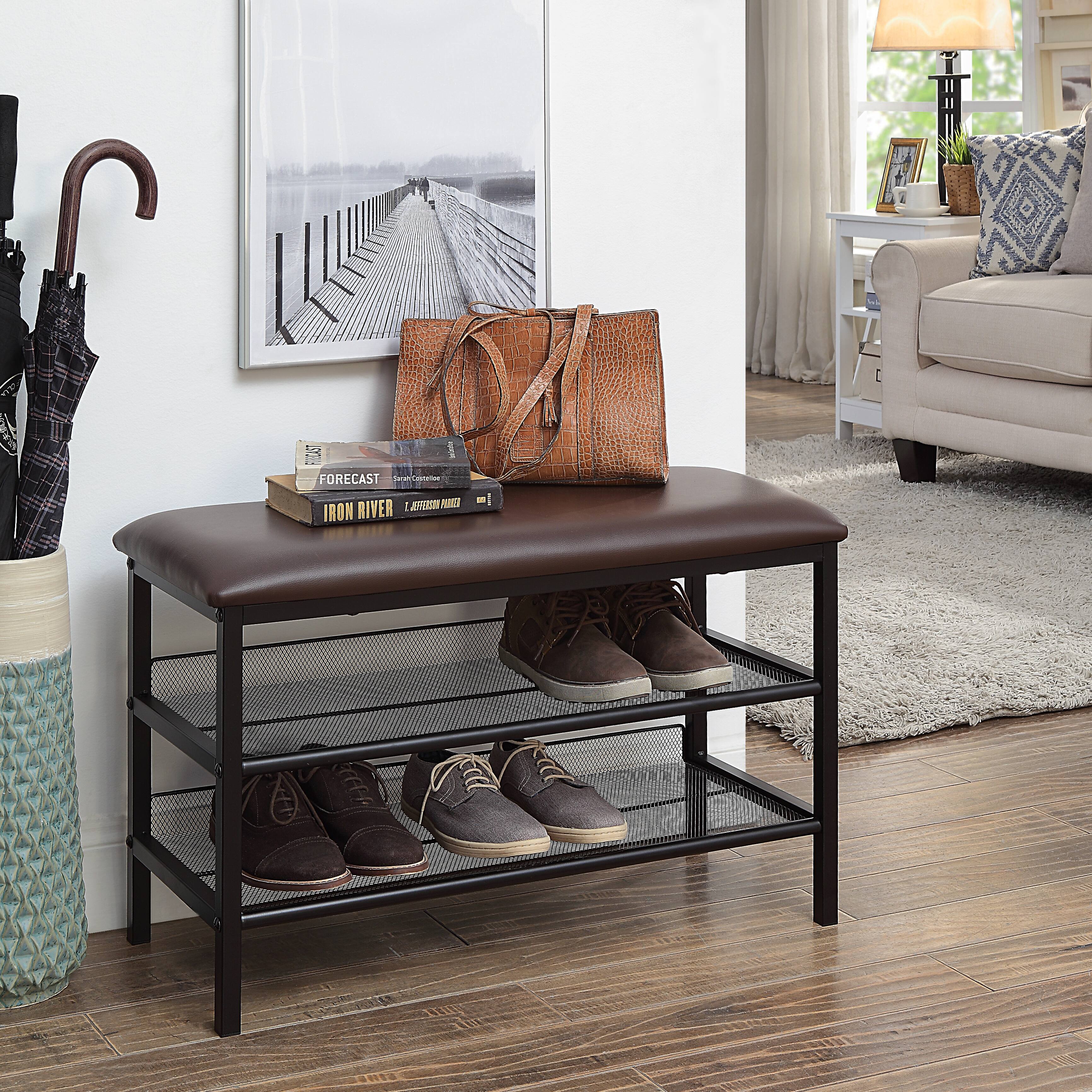 SunnyPoint Shoe Rack with Bench