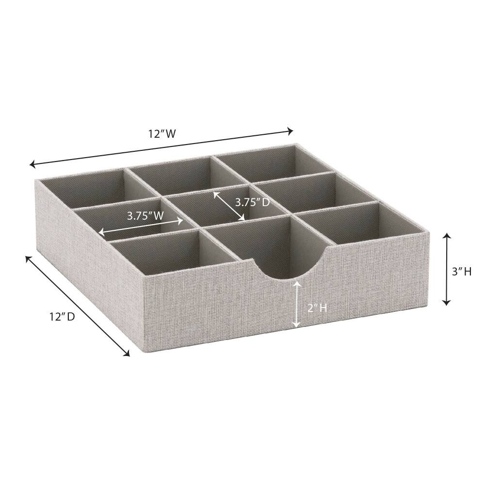 Household Essentials Gray Drawer Organizer Trays, 2ct.